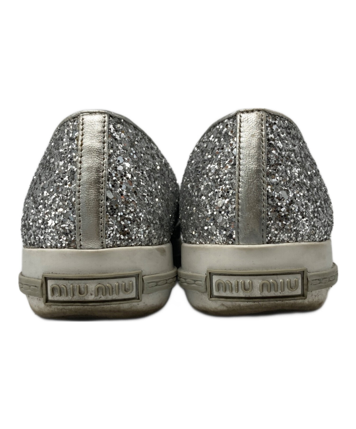 中古・古着通販】MIU MIU (ミュウミュウ) グリッタースリッポン 