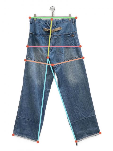 中古・古着通販】pellepelle (ペレペレ) バギーデニムパンツ
