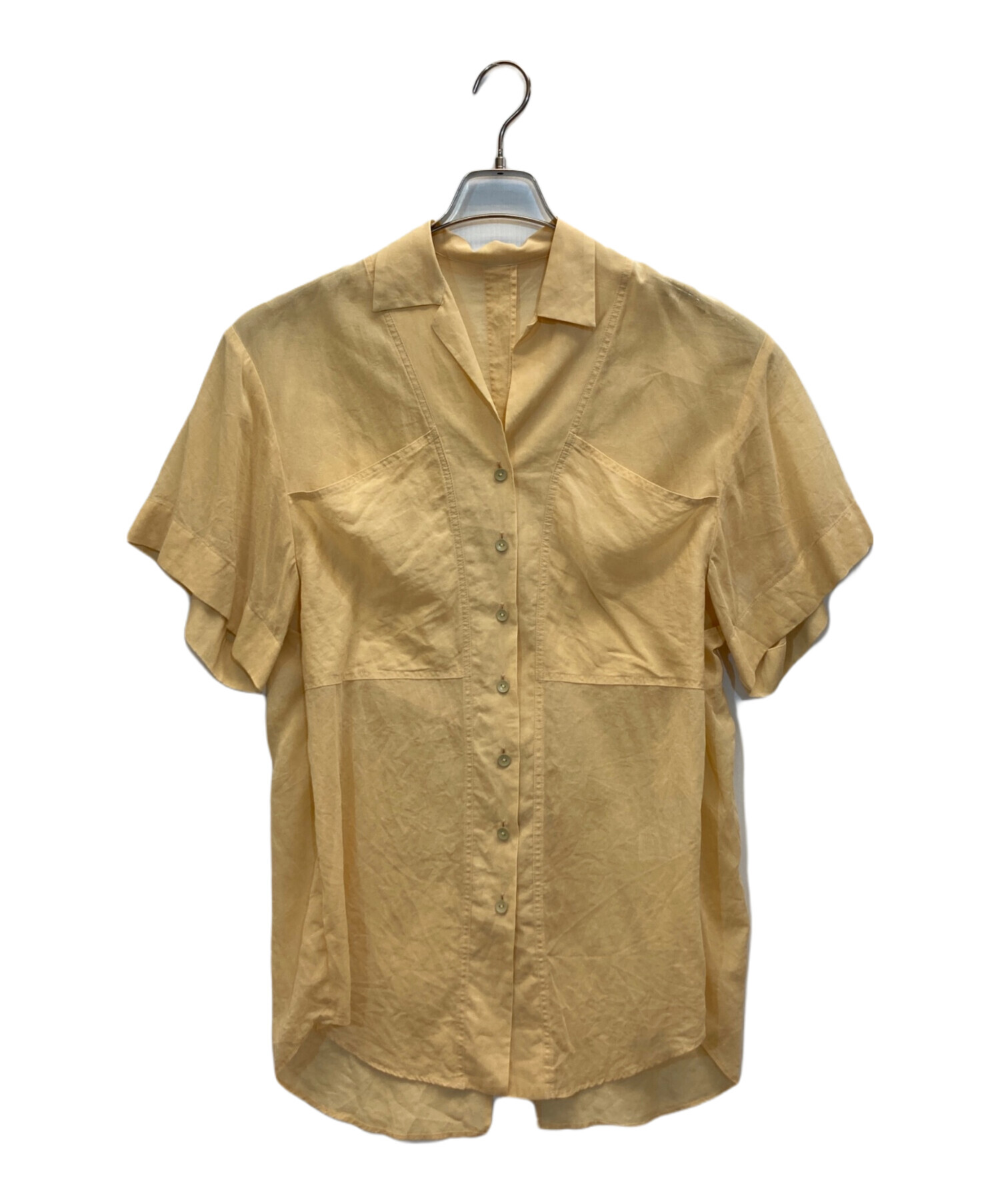 中古・古着通販】IRENE (アイレネ) オープンカラーチュニックブラウス 
