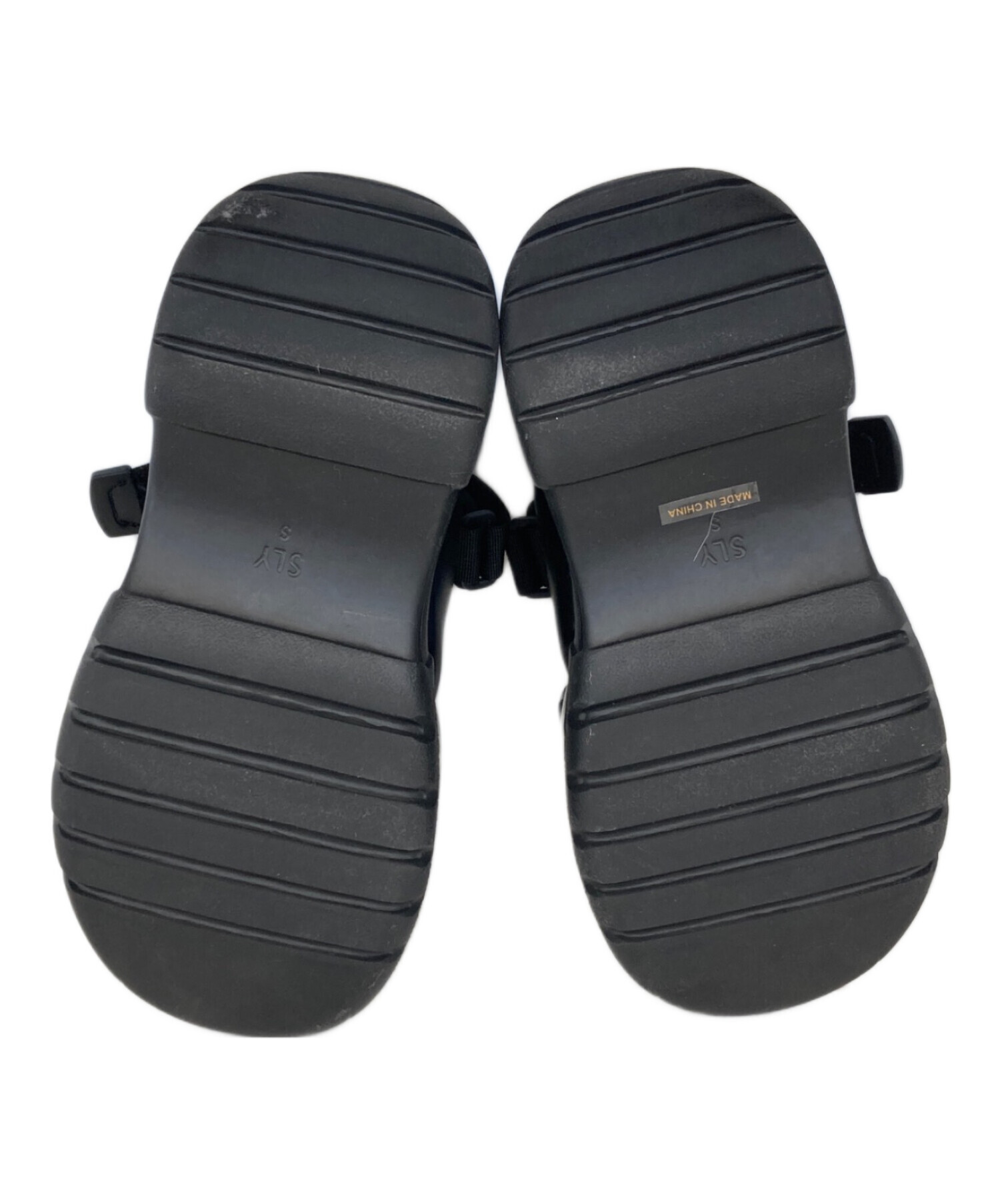 中古・古着通販】SLY (スライ) AIR VOLUME SOLE SANDAL ブラック