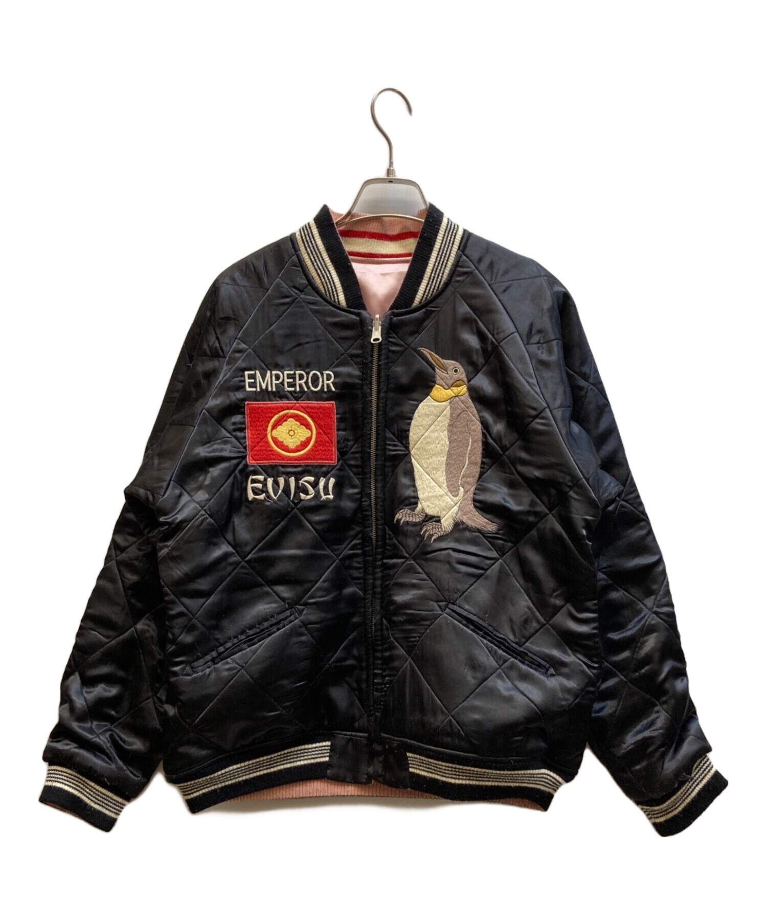 中古・古着通販】EVISU (エヴィス) リバーシブルスカジャン ピンク