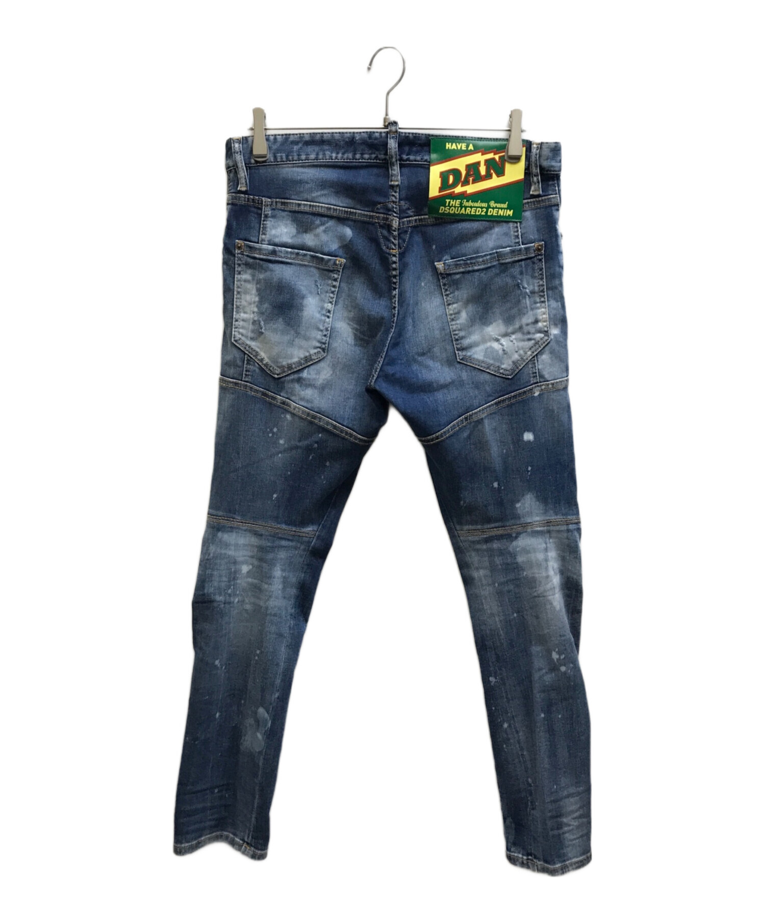□DSQUARED2 デニム パンツ 48 タイディ ティディ バイカー a 