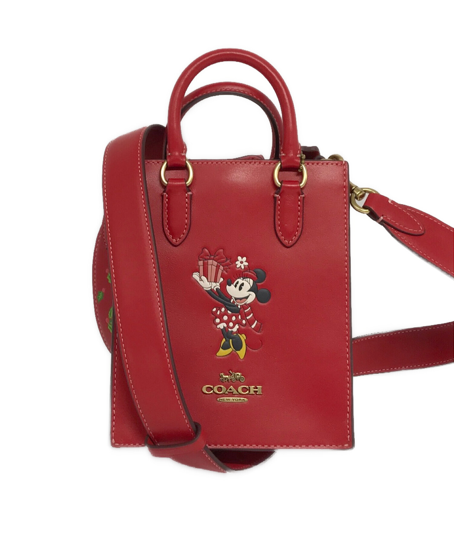 中古・古着通販】COACH (コーチ) North South Mini Tote Bag レッド 