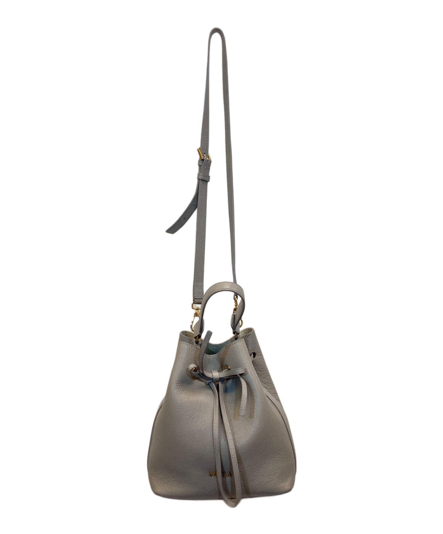 中古・古着通販】FURLA (フルラ) COSTANZA MINI DRAWSTRING グレー 