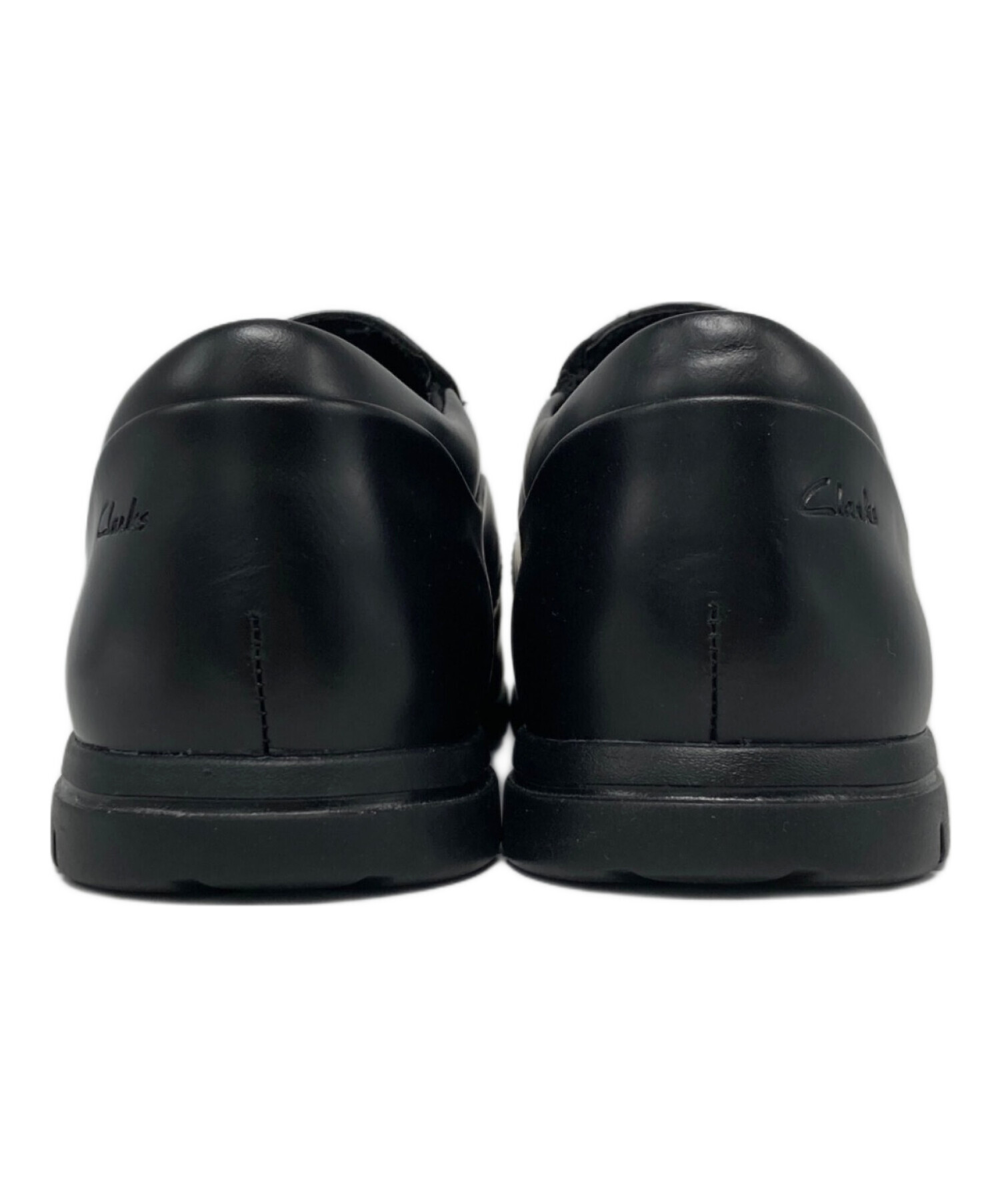 中古・古着通販】CLARKS (クラークス) レザースリッポン ブラック 