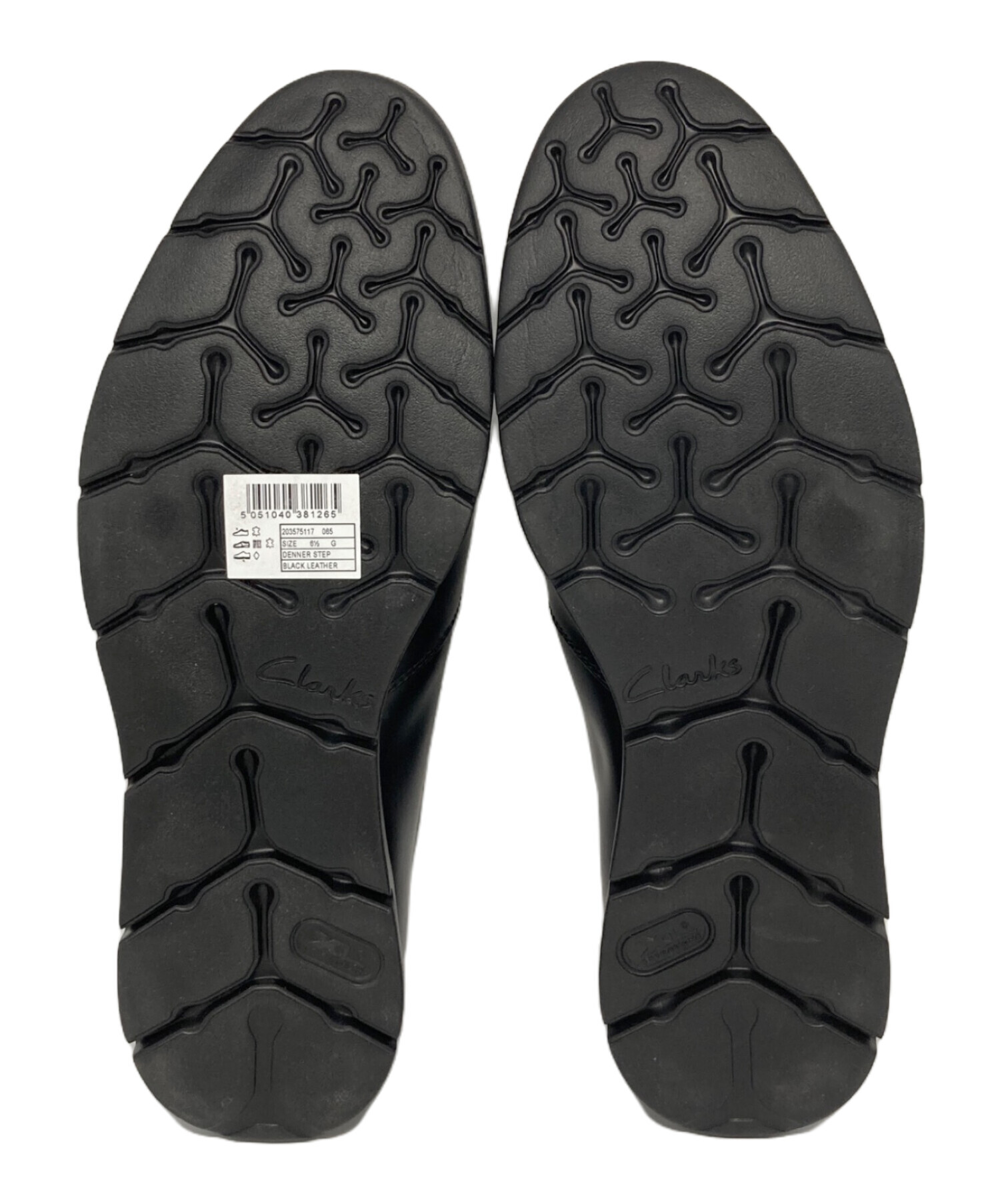中古・古着通販】CLARKS (クラークス) レザースリッポン ブラック 