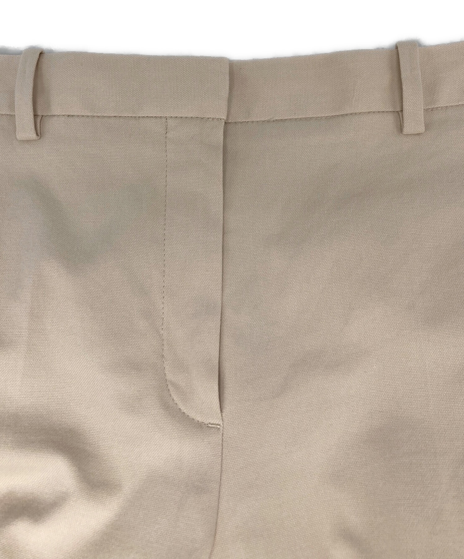 中古・古着通販】theory (セオリー) ストレートパンツ ベージュ サイズ