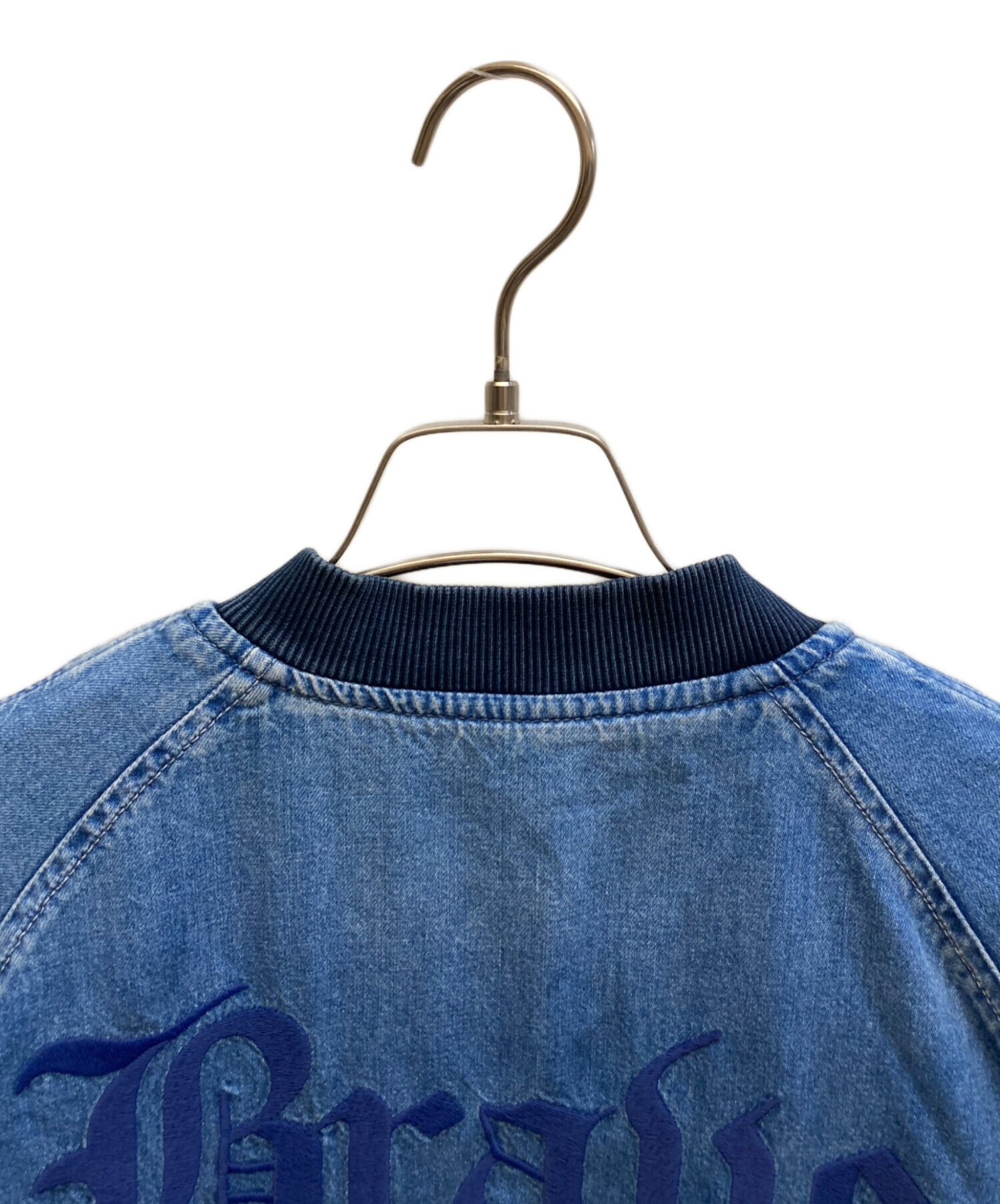 中古・古着通販】DIESEL (ディーゼル) 刺繍デニムスカジャン