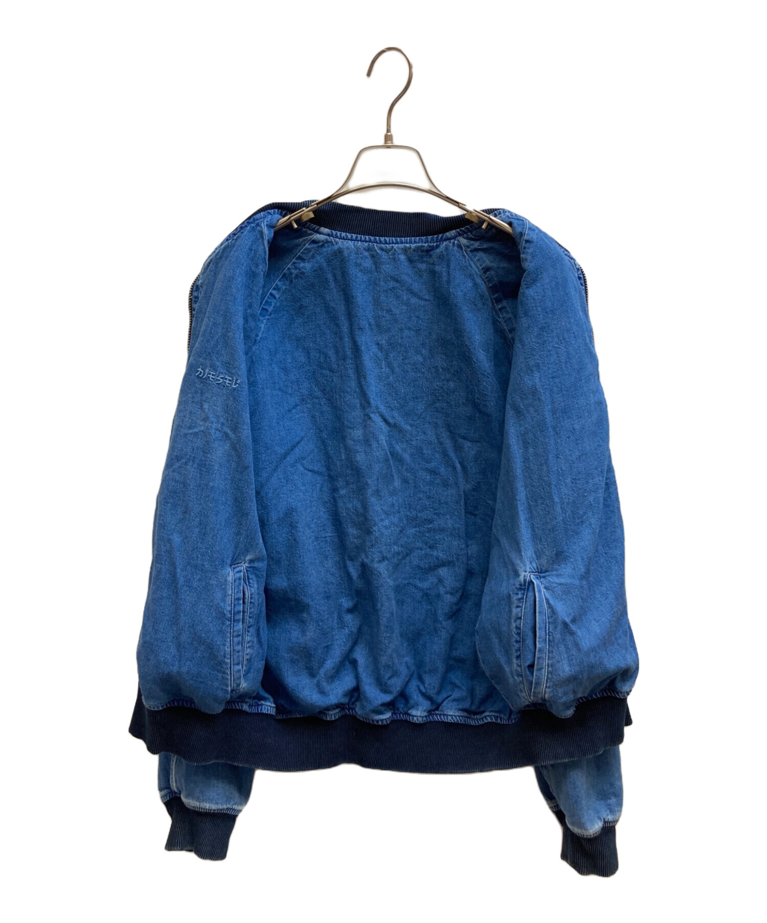 DIESEL ディーゼル スカジャン デニムボンバージャケット 刺繍 ショート丈 DIESEL ディーゼル スカジャン デニムボンバージャケット 刺繍