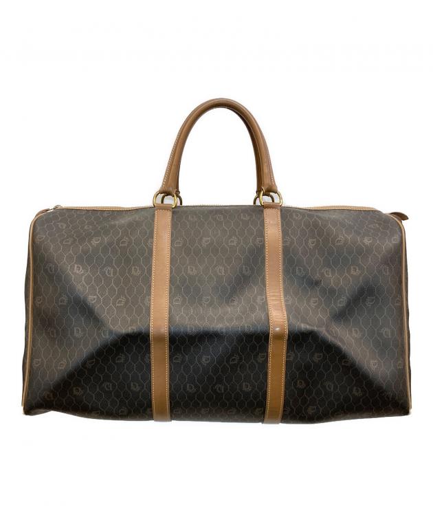 クリスチャン ディオール ハニカム柄 大きいボストンバッグ 保存袋、カギ付き 中古・古着通販】Christian Dior (クリスチャン ディオール) ハニカム