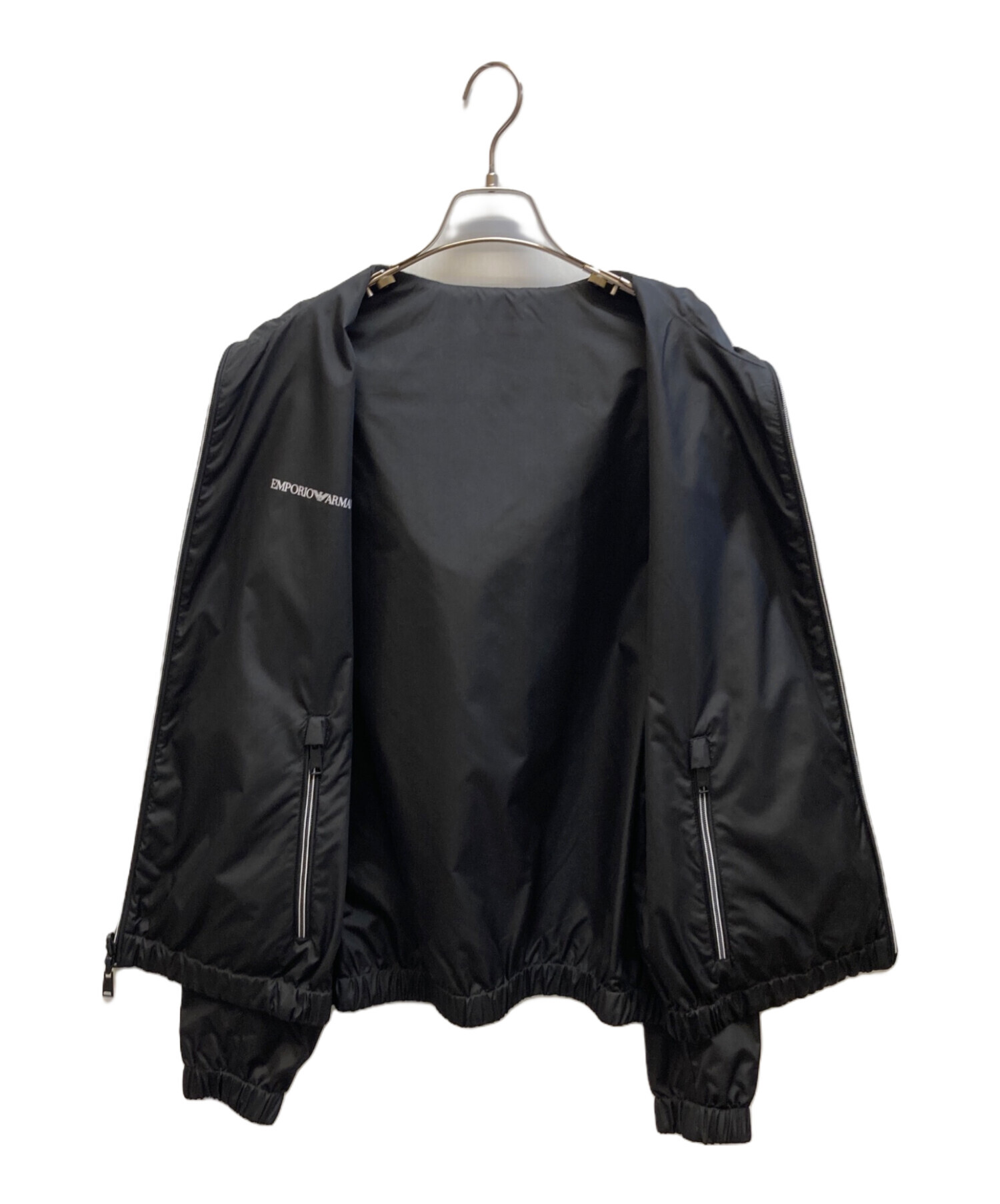 エンポリオアルマーニ フーデット ジャケット 黒 サイズ50（L-XL相当