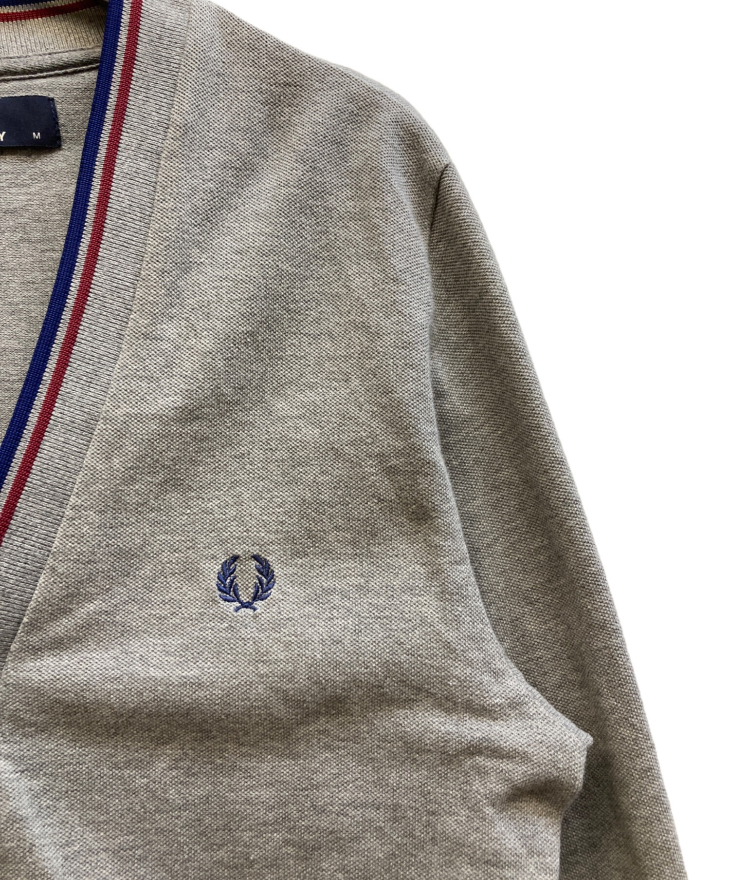 値引き中！FRED PERRY グレー カーディガン 中古・古着通販】FRED PERRY (フレッドペリー) カーディガン グレー