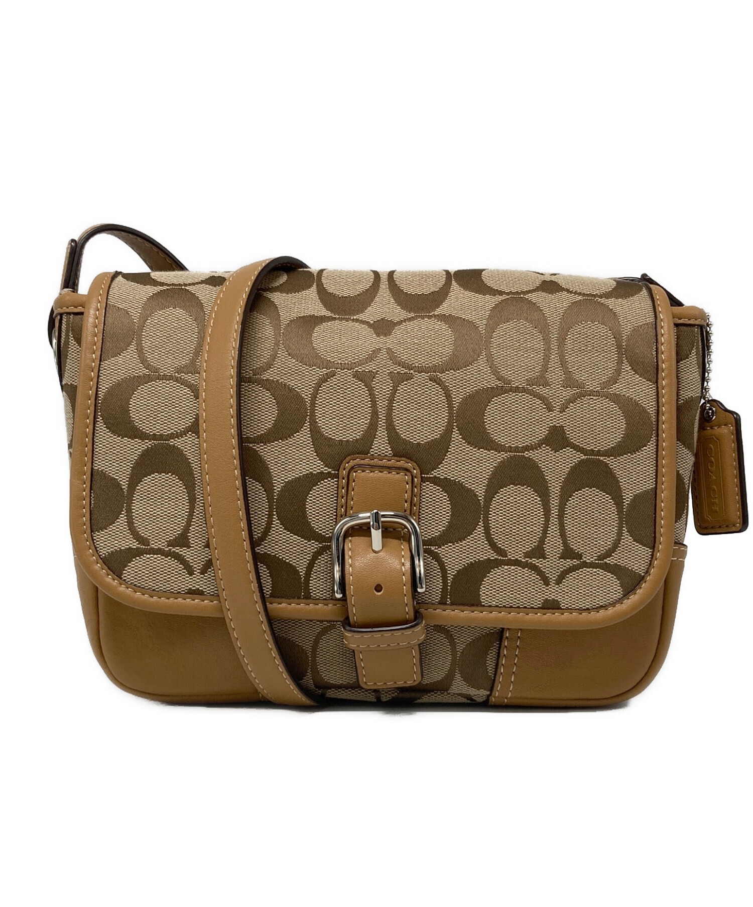 中古・古着通販】COACH (コーチ) シグネチャーキャンバスショルダー 