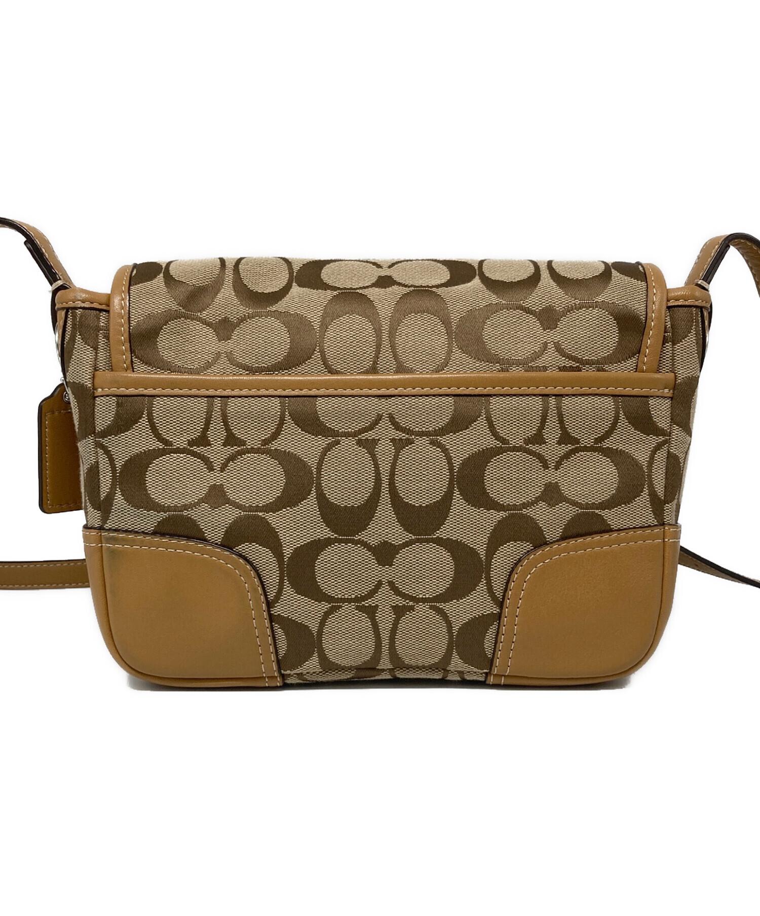 中古・古着通販】COACH (コーチ) シグネチャーキャンバスショルダー 