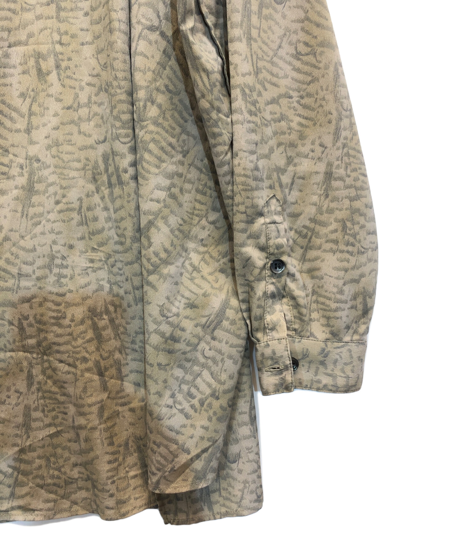 中古・古着通販】CLANE (クラネ) PYTHON OVER STAND SHIRT グレー 
