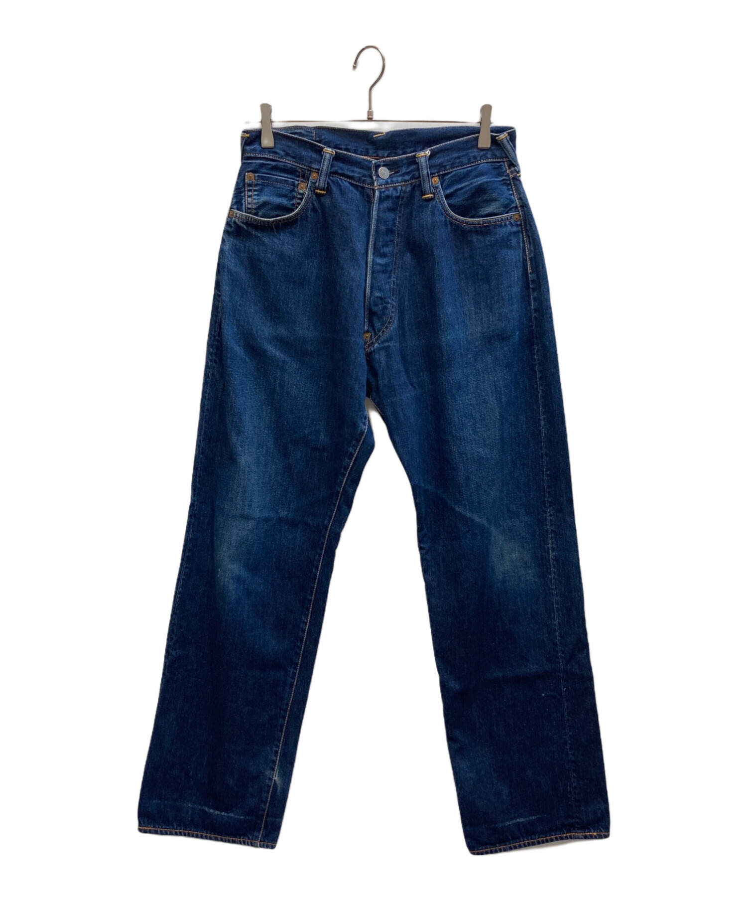 EVISU セルビッジデニムパンツ 漢字ペイント No.2 2001 濃紺w38 EVISU セルビッジデニムパンツ 漢字ペイント No.2 2001 濃紺w38