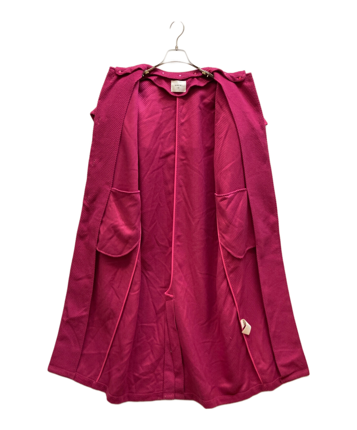 中古・古着通販】Ameri (アメリ) 2WAY CAPE PUFF SLEEVE COAT ピンク 