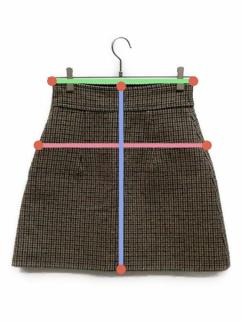 中古・古着通販】MIU MIU (ミュウミュウ) チェック柄タイトスカート