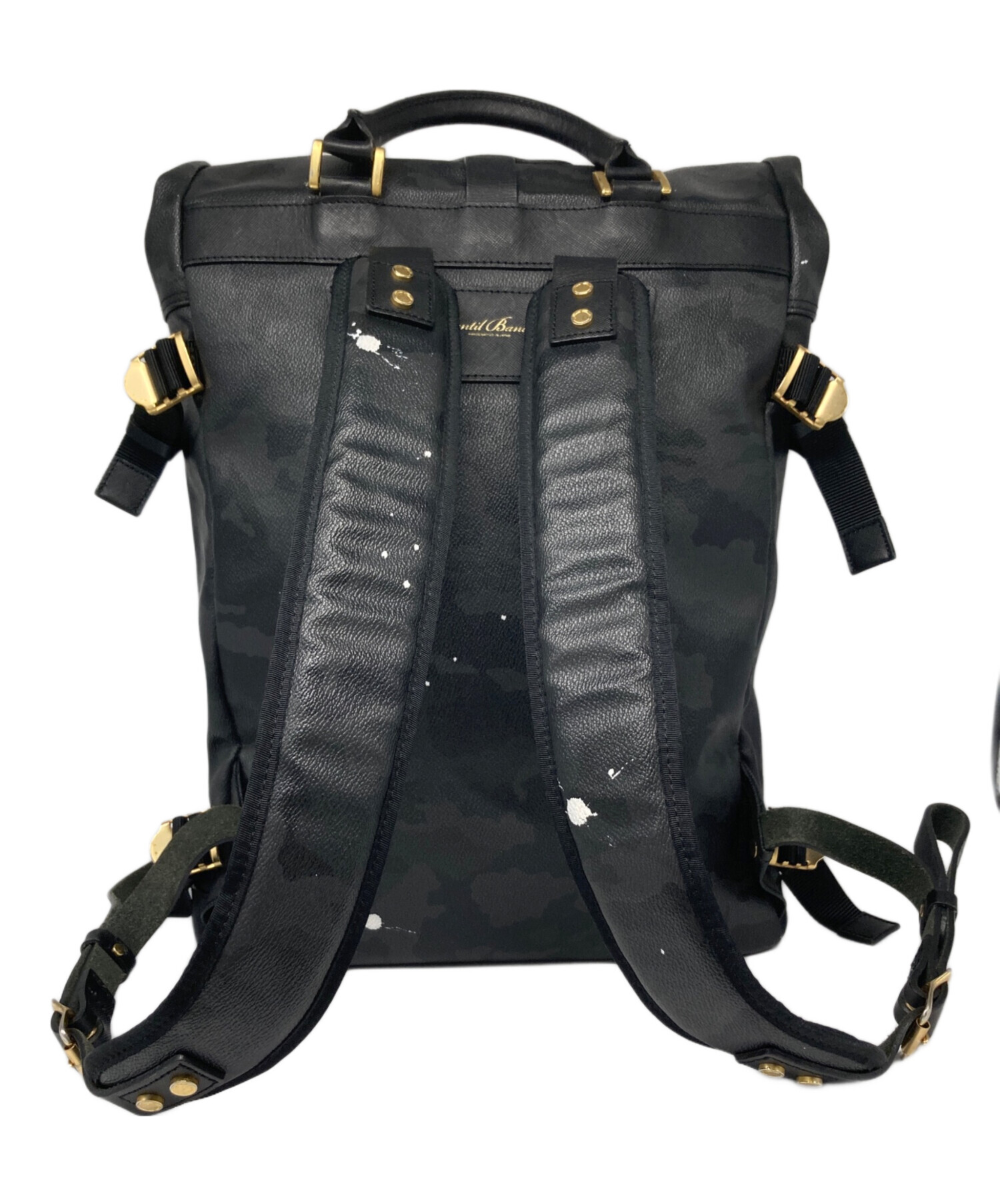 美品 ジャンティバンティ ペイント リュック ブラック