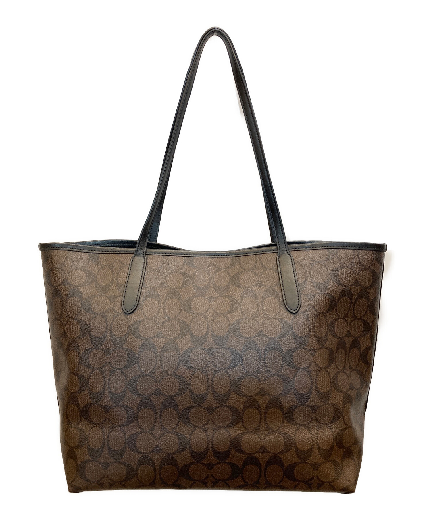 中古・古着通販】COACH (コーチ) シティトートシグネチャーキャンバス 