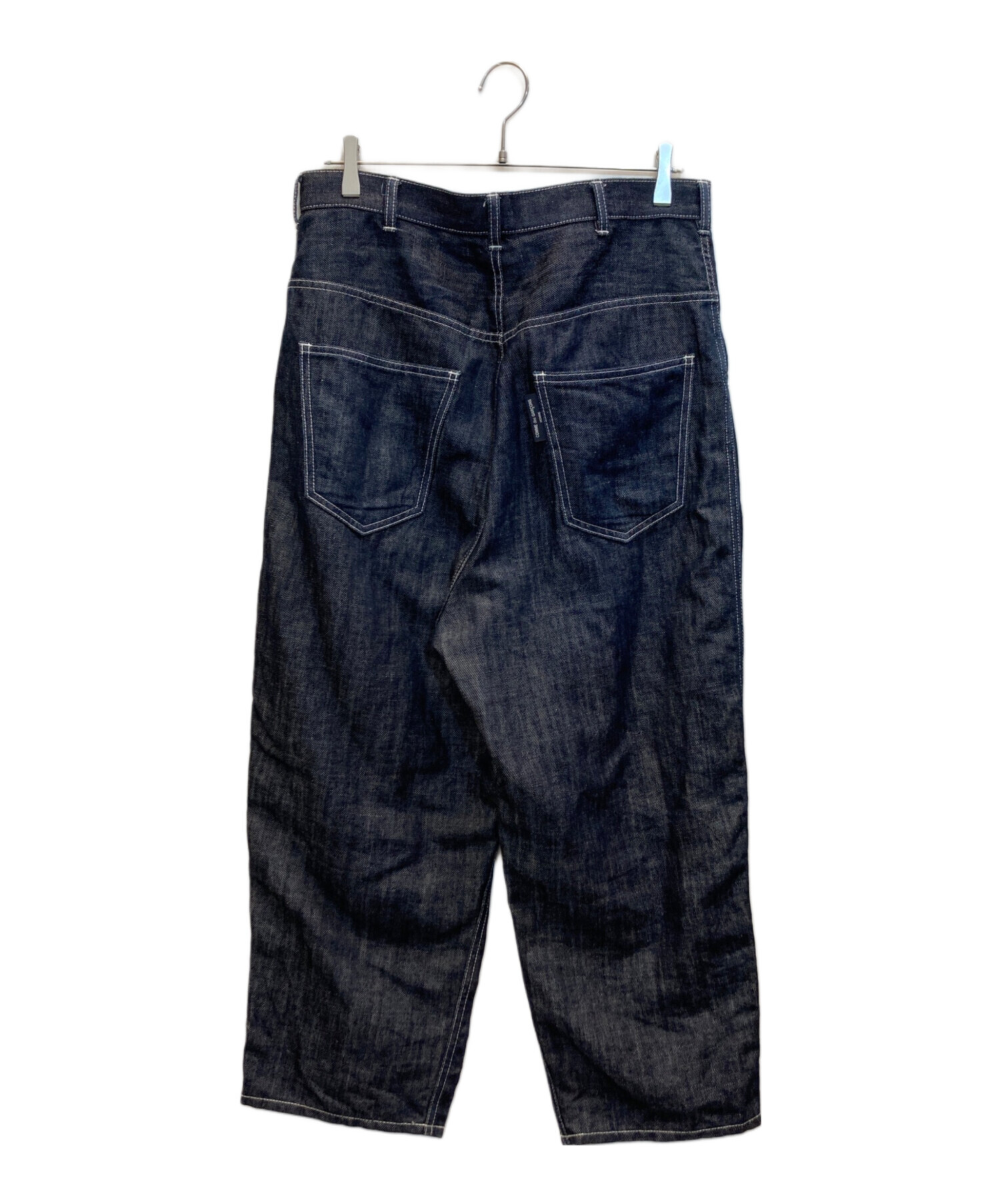 COMME des GARCONS HOMME 綿麻デニムタックテーパードパンツ