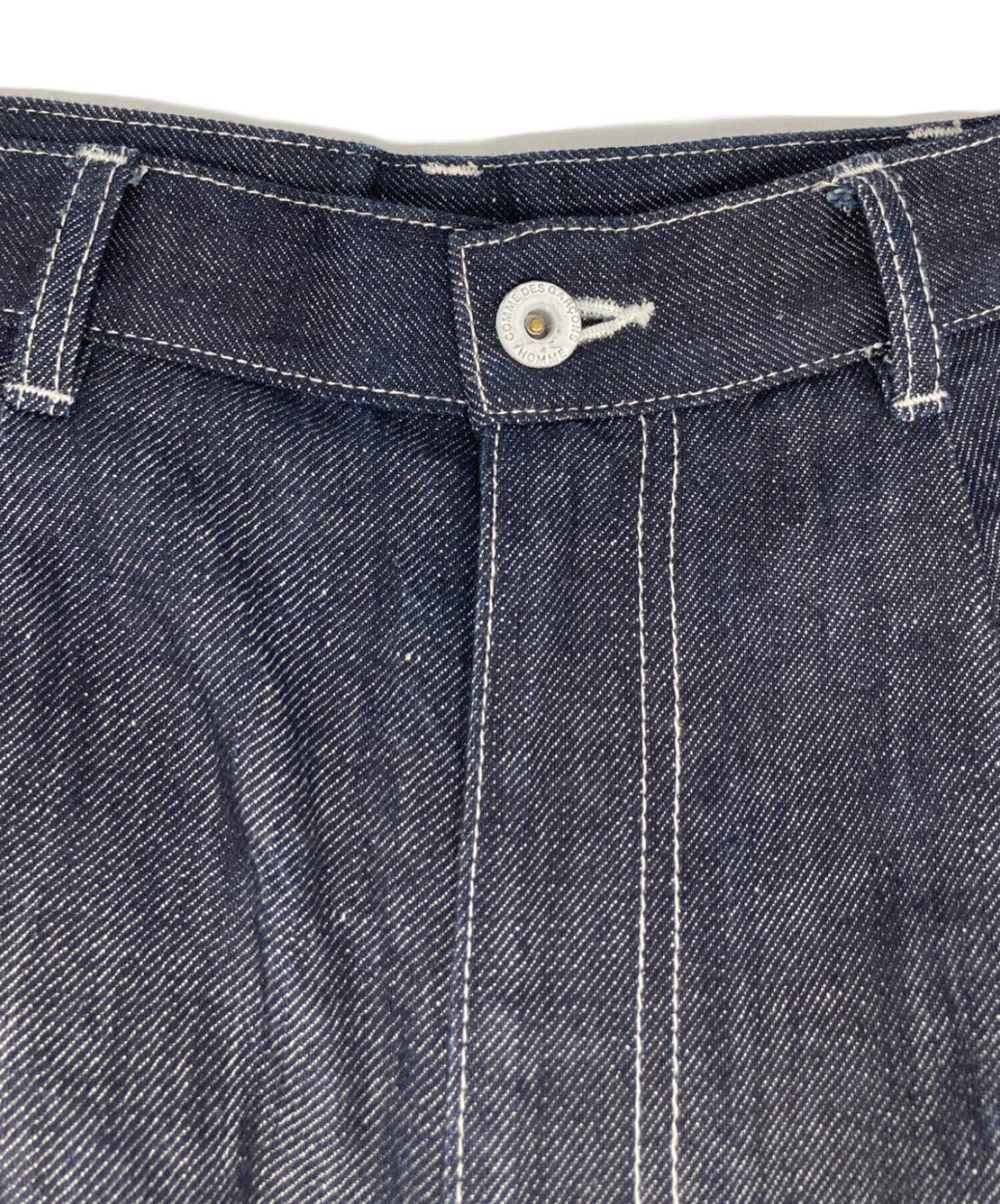 COMME des GARCONS HOMME 綿麻デニムタックテーパードパンツ COMME des GARCONS HOMME 綿麻デニムタックテーパードパンツ