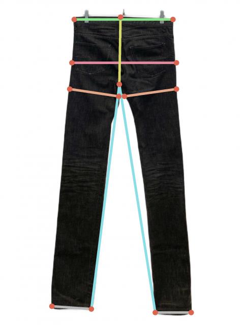 中古・古着通販】DIOR HOMME (ディオール オム) ウォッシュ加工 デニム