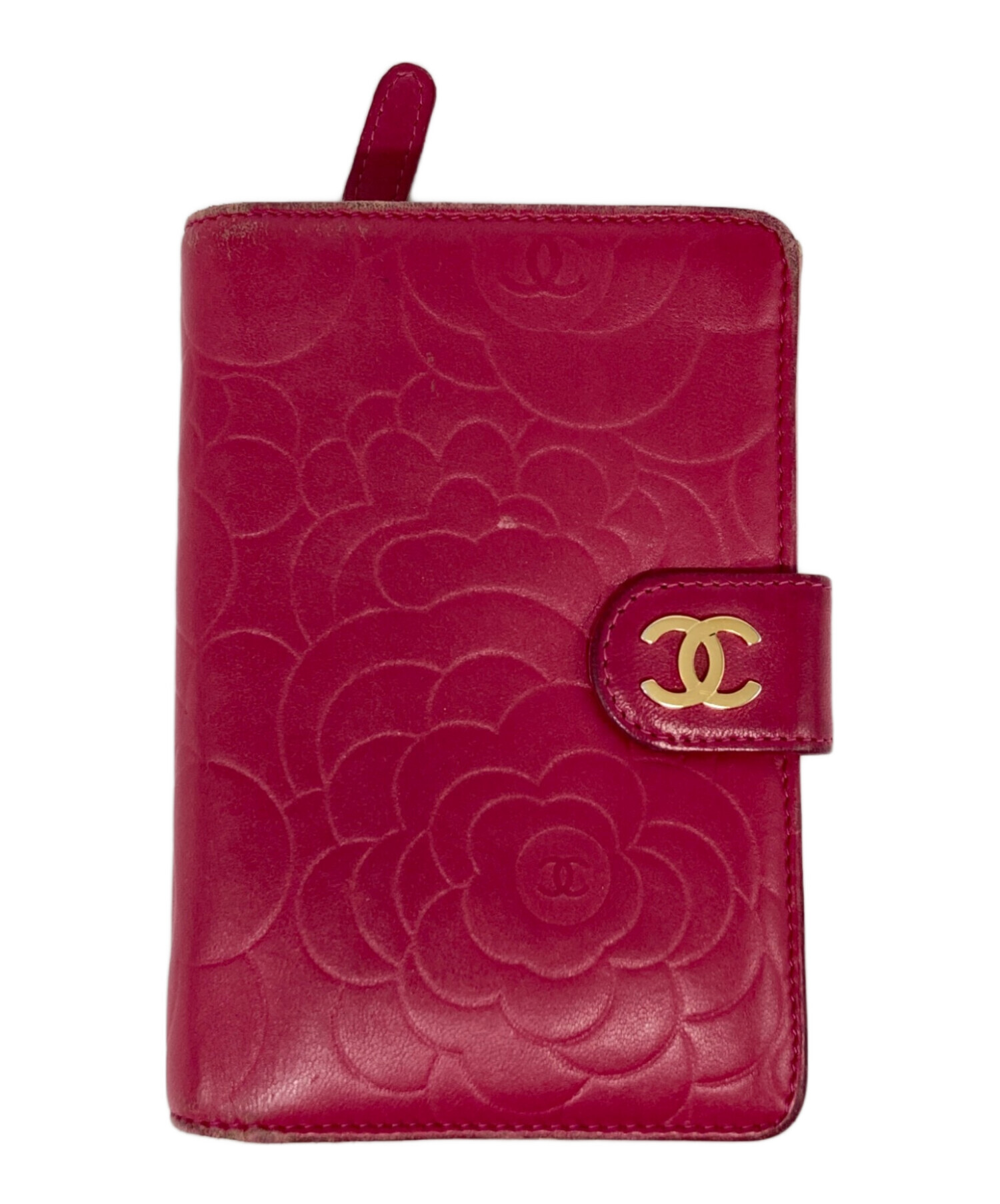 公式オンライン アウトレットストア CHANEL カメリア 二つ折り財布 