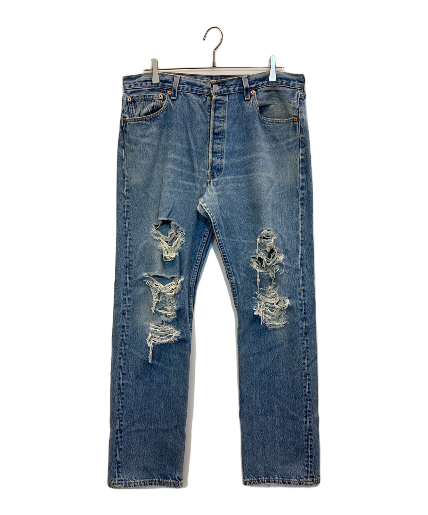 中古・古着通販】LEVI'S (リーバイス) 501ダメージデニムパンツ