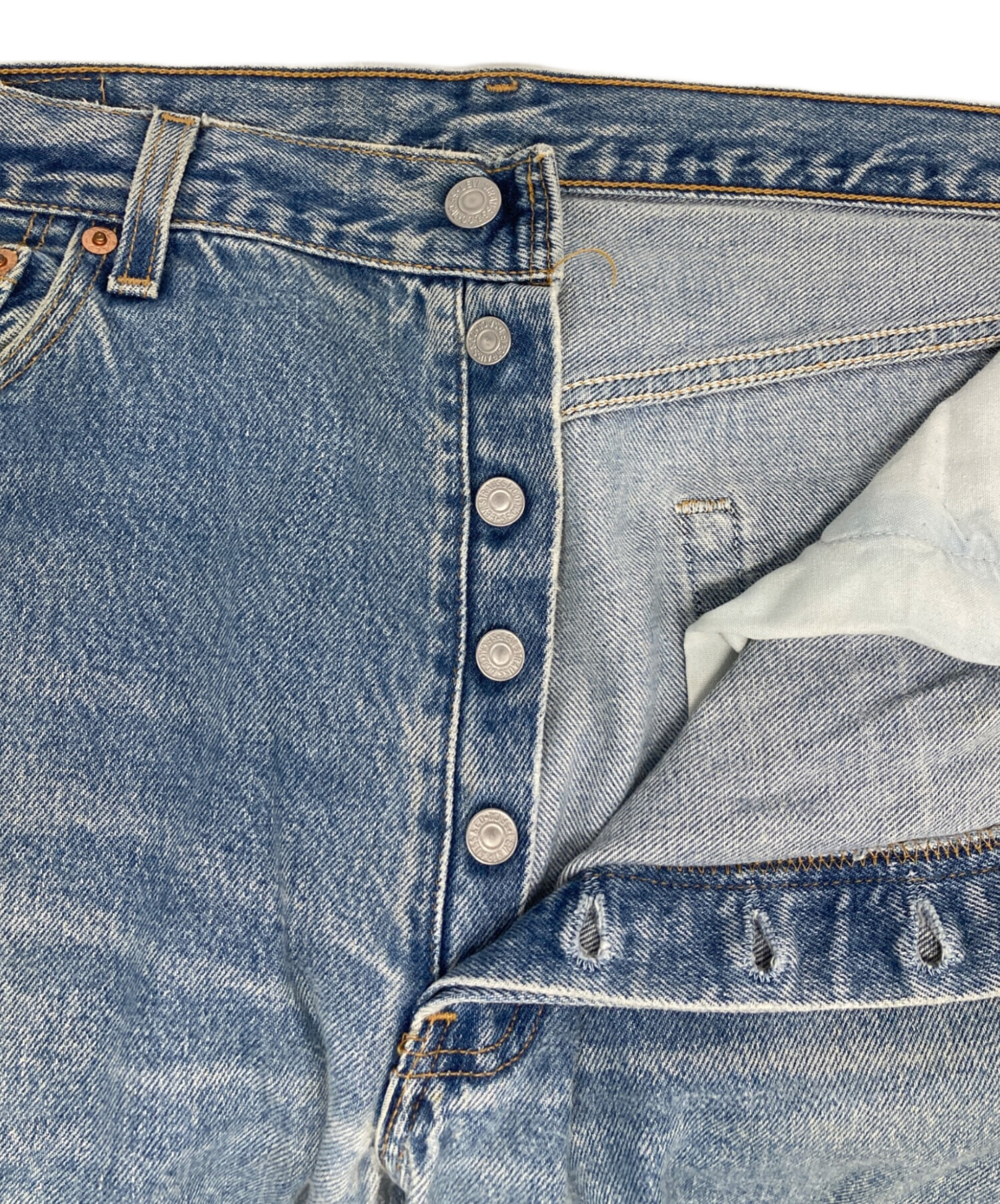 中古・古着通販】LEVI'S (リーバイス) 501ダメージデニムパンツ