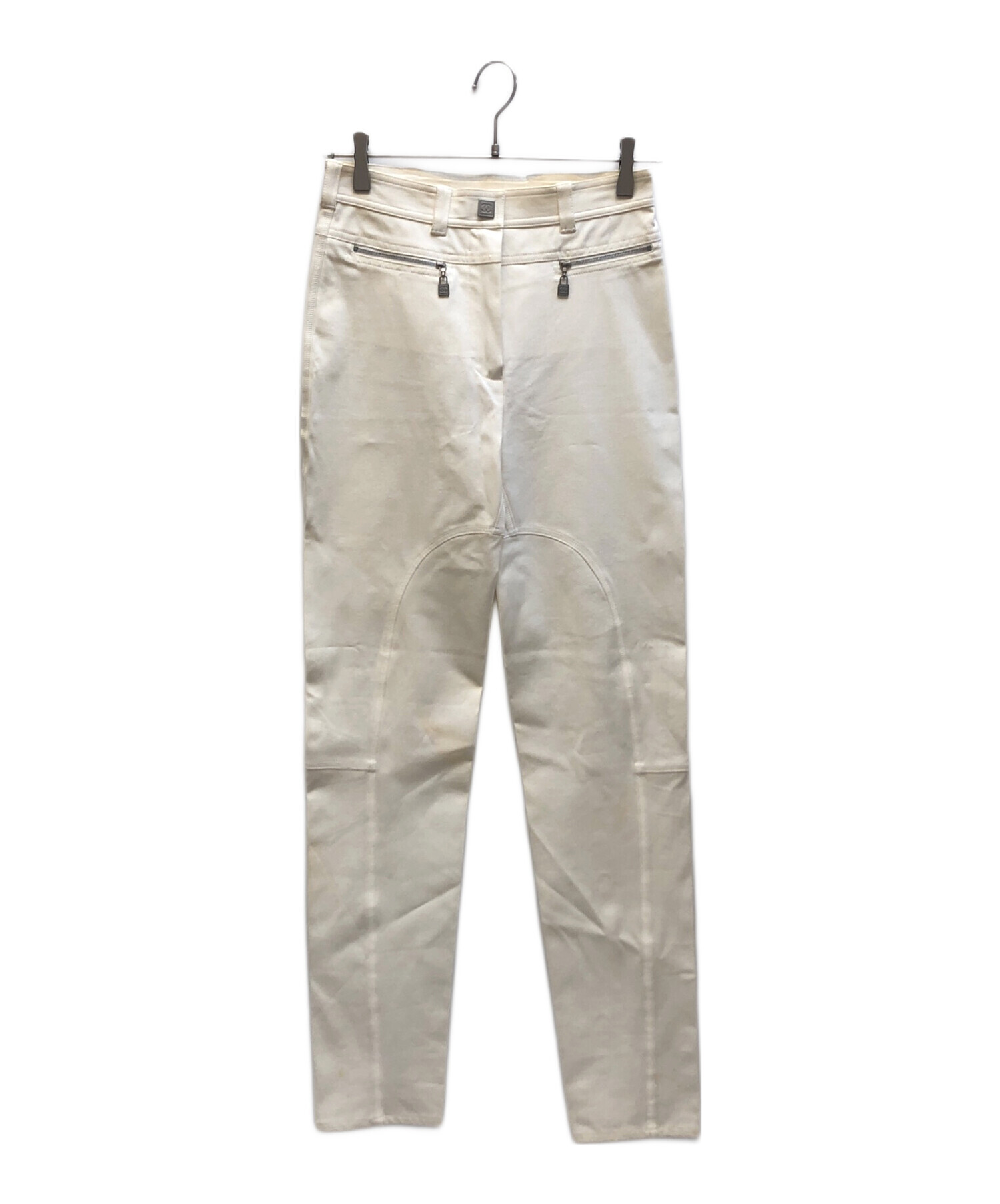 CHANEL シャネル パンツ 中古・古着通販】CHANEL (シャネル) コットンテーパードパンツ