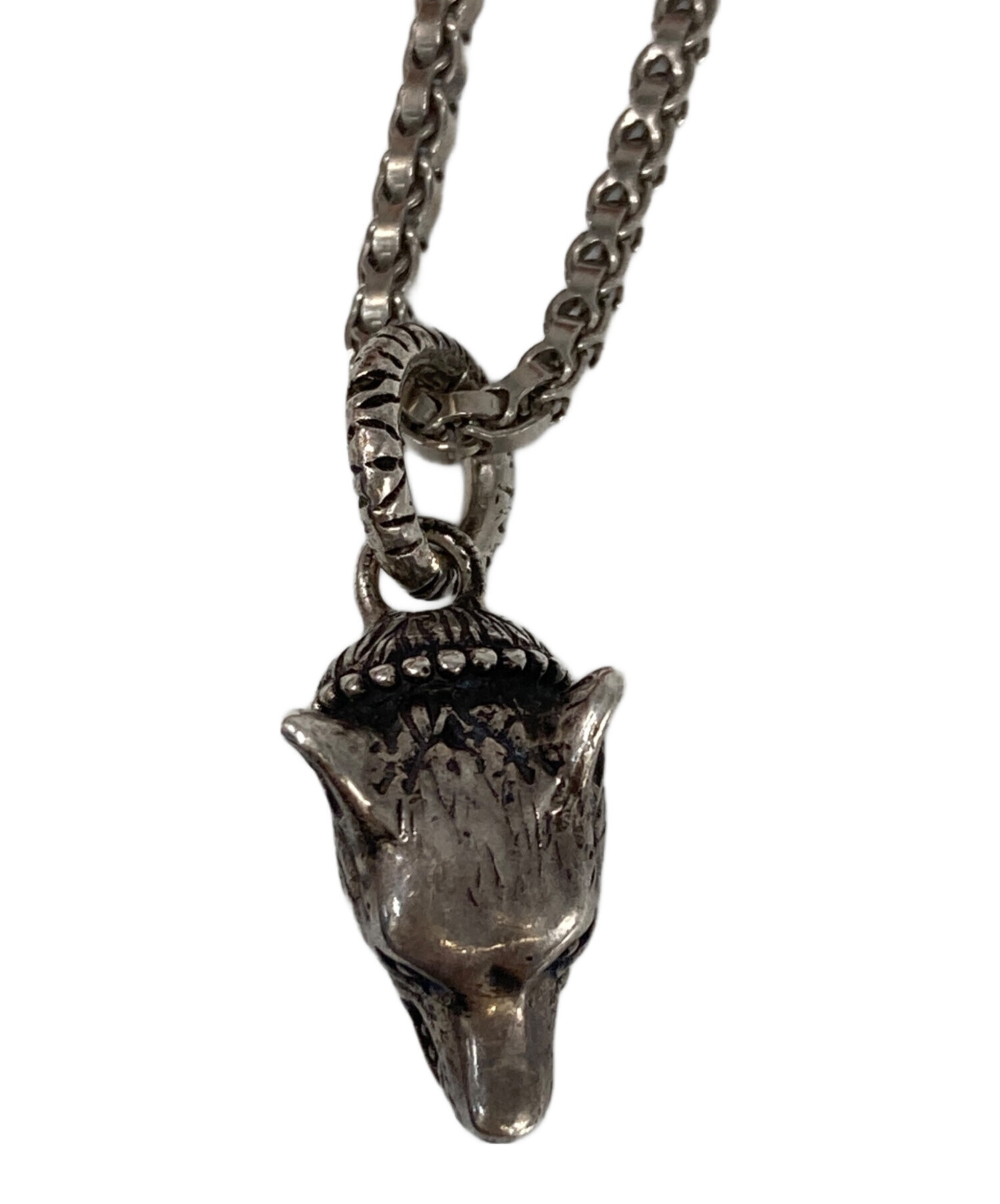 中古・古着通販】GUCCI (グッチ) ANGER FOREST WOLF HEAD Necklace