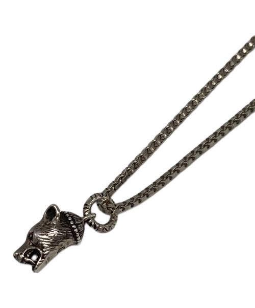 中古・古着通販】GUCCI (グッチ) ANGER FOREST WOLF HEAD Necklace