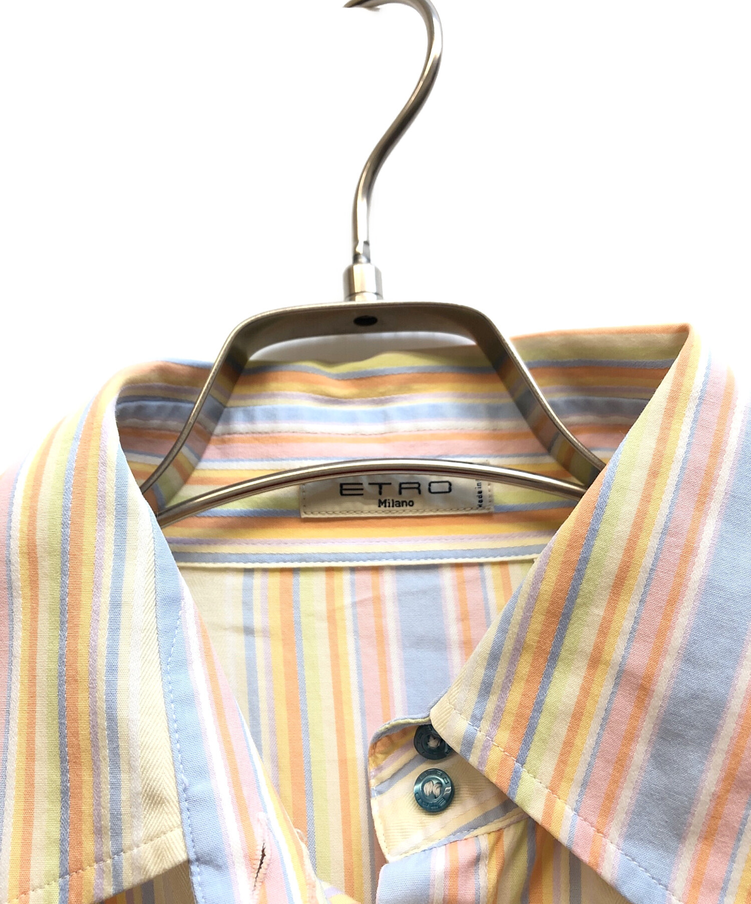 中古・古着通販】ETRO (エトロ) ストライプシャツ マルチカラー サイズ