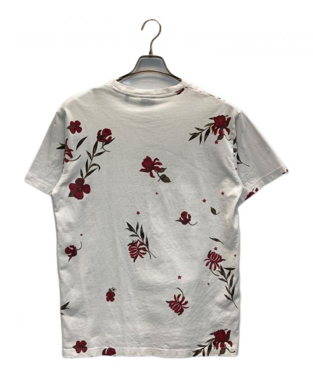 KITH キス ☆ 刺繍 ボックスロゴ フラワー 総柄 Tシャツ L ホワイト 中古・古着通販】KITH (キス) フラワーTシャツ ホワイト サイズ:M