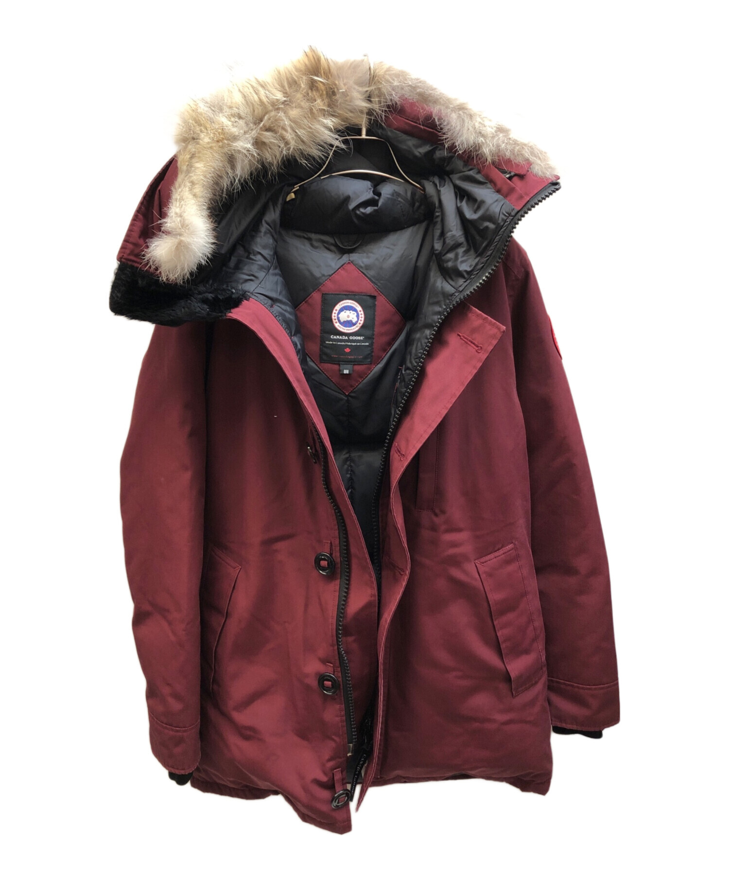   ジャスパー　ダウンジャケット レッド 中古・古着通販】CANADA GOOSE (カナダグース) JASPER PARKA ワイン