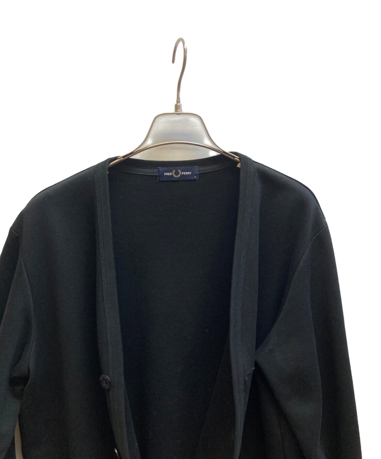 中古・古着通販】FRED PERRY (フレッドペリー) カーディガン ブラック