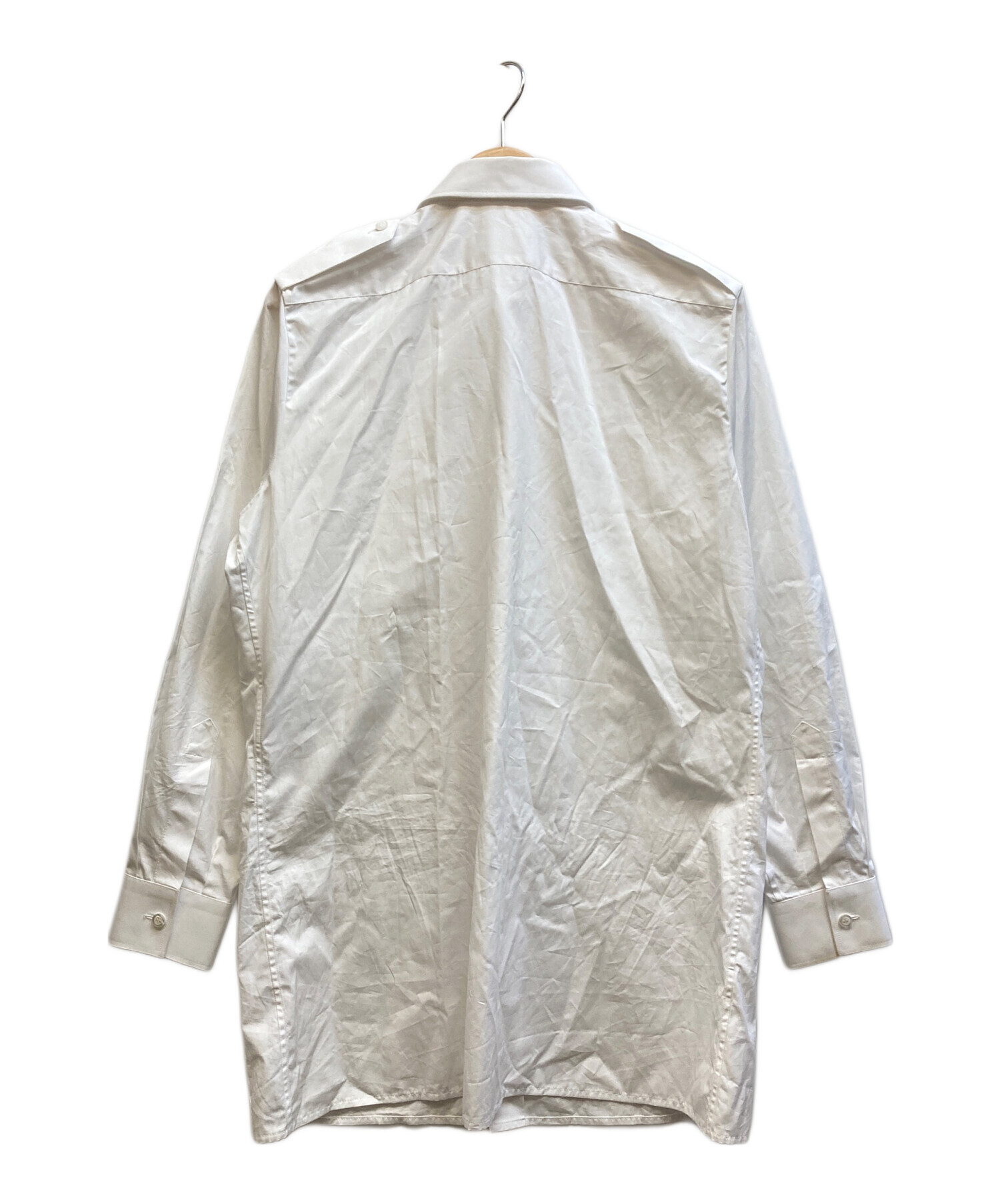 中古・古着通販】PRADA (プラダ) コットンポプリンシャツ ホワイト