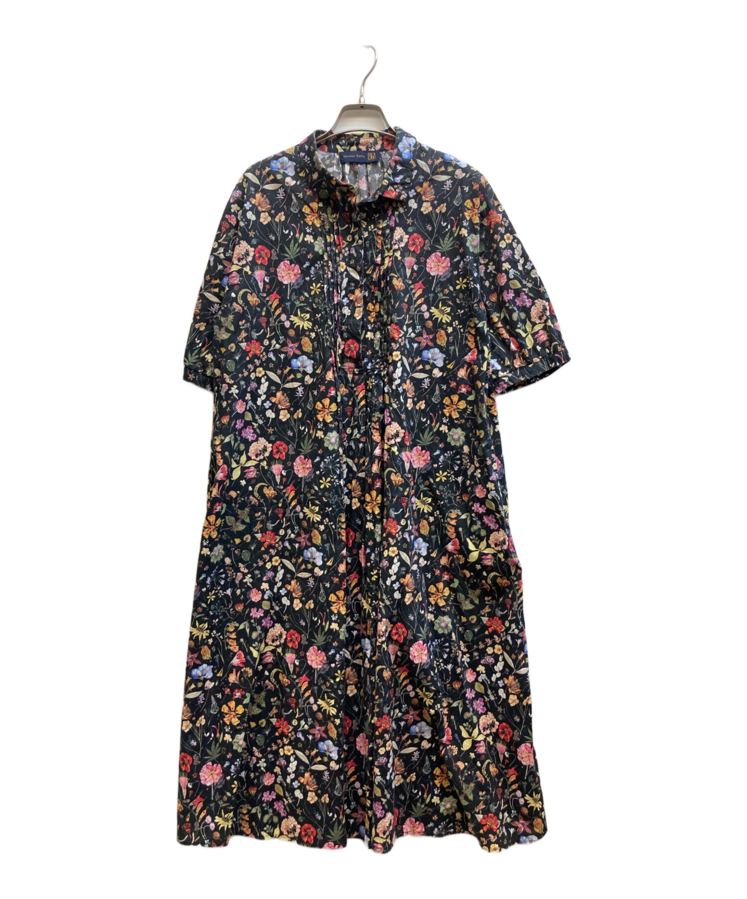 未使用　TUTUVI パレオ 花柄 黒 中古・古着通販】Shower Party (シャワーパーティー) 花柄ワンピース