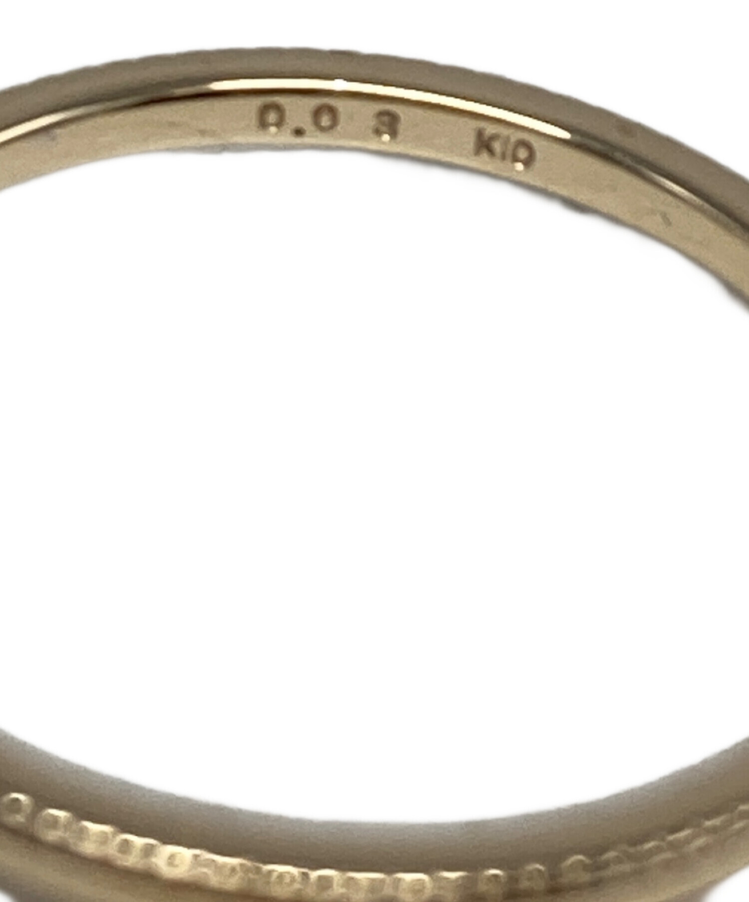 中古・古着通販】agete (アガット) K10 ゴールドリング サイズ:9号