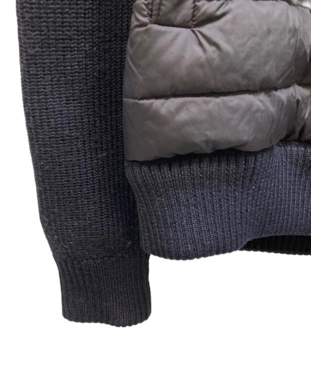 希少 MOCLER 上質 MAGLIONE TRICOT WOOL KNIT Men's MONCLER Maglione Tricot Girocollo Wool Knit Sweater Navy