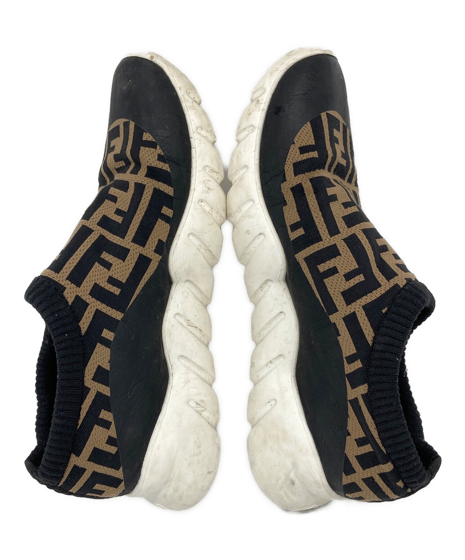 中古・古着通販】FENDI (フェンディ) ズッカ柄 ニットスニーカー 