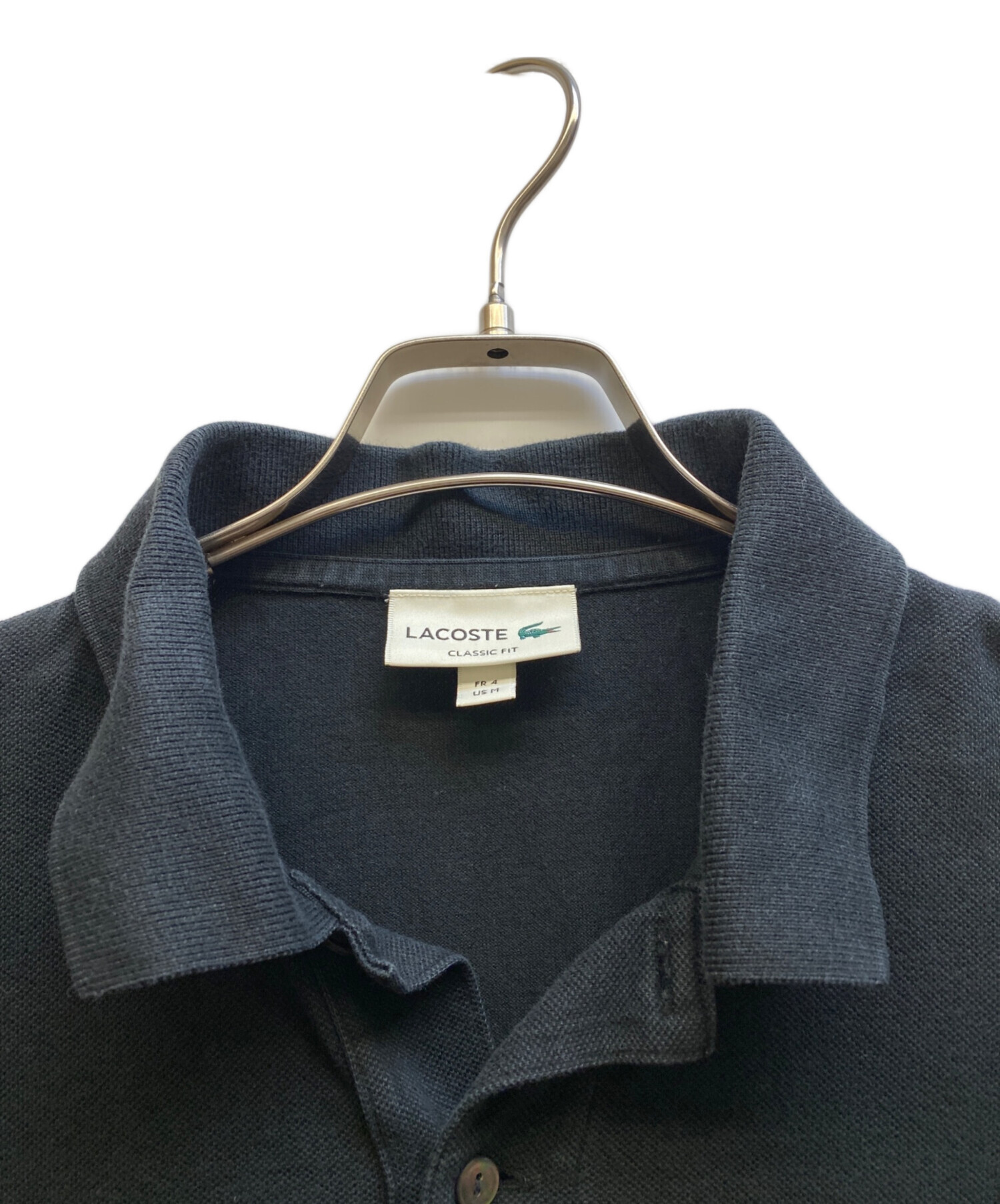 中古・古着通販】LACOSTE (ラコステ) ポロシャツ ブラック サイズ:FR 4 