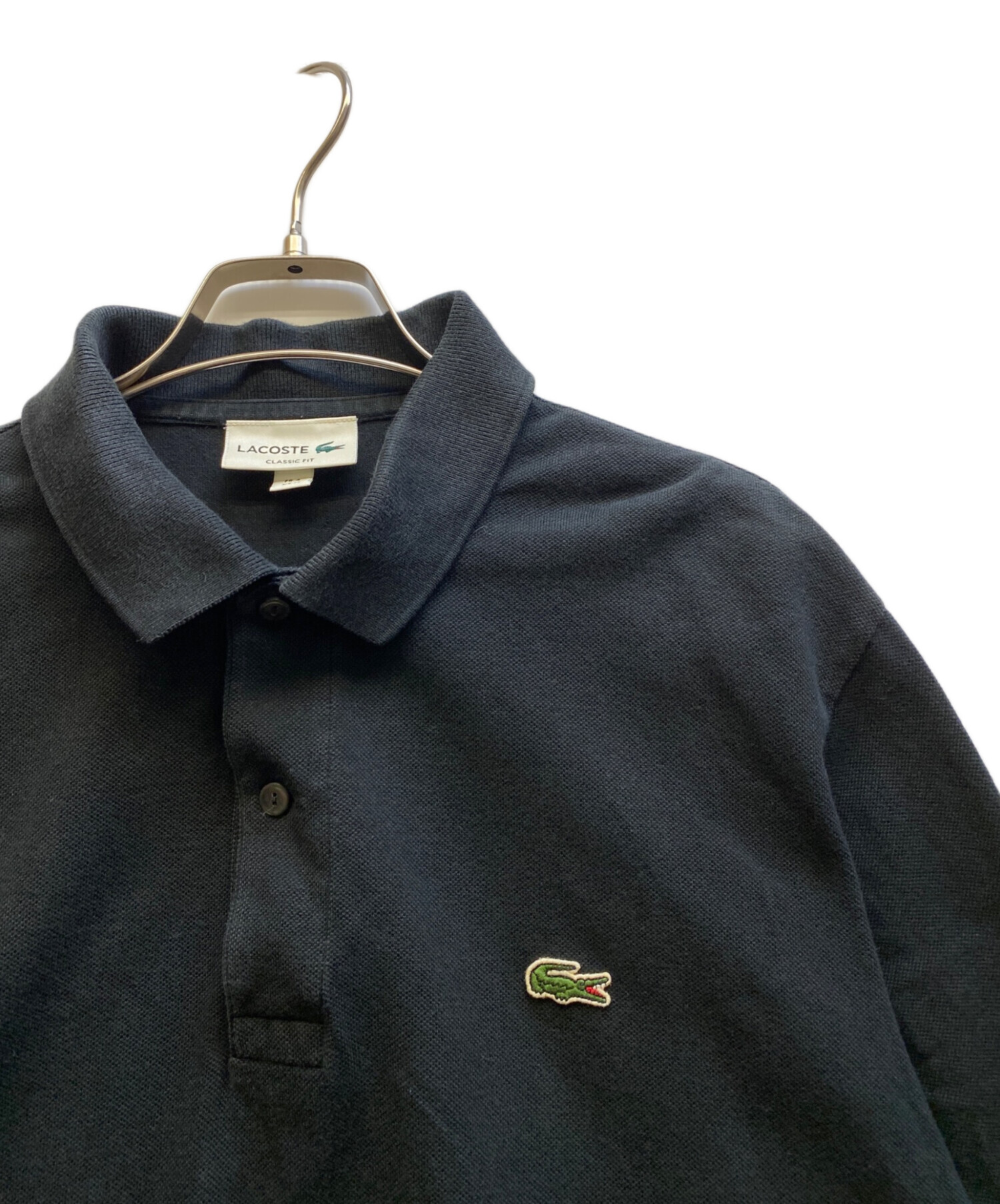 中古・古着通販】LACOSTE (ラコステ) ポロシャツ ブラック サイズ:FR 4 