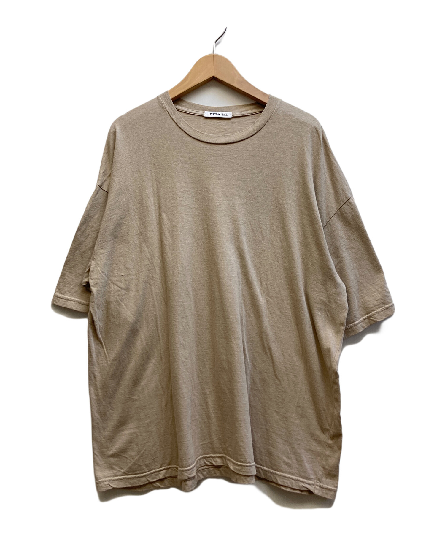EVERYDAY I LIKE. 半袖Tシャツ ベージュ 中古・古着通販】EVERYDAY I LIKE. (エヴリデイ アイ ライク) Garment