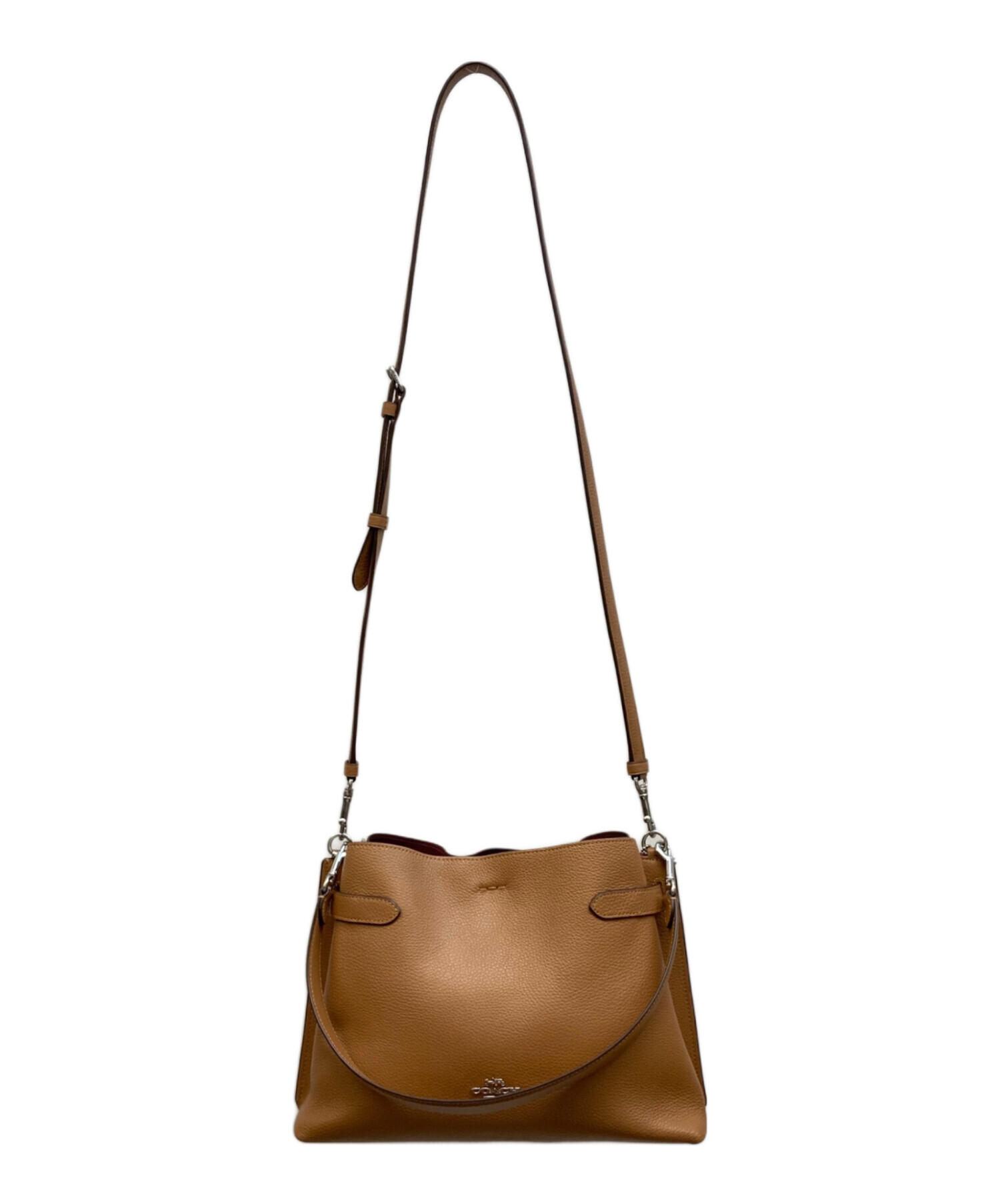 中古・古着通販】COACH (コーチ) ハンナショルダーバッグ ブラウン 