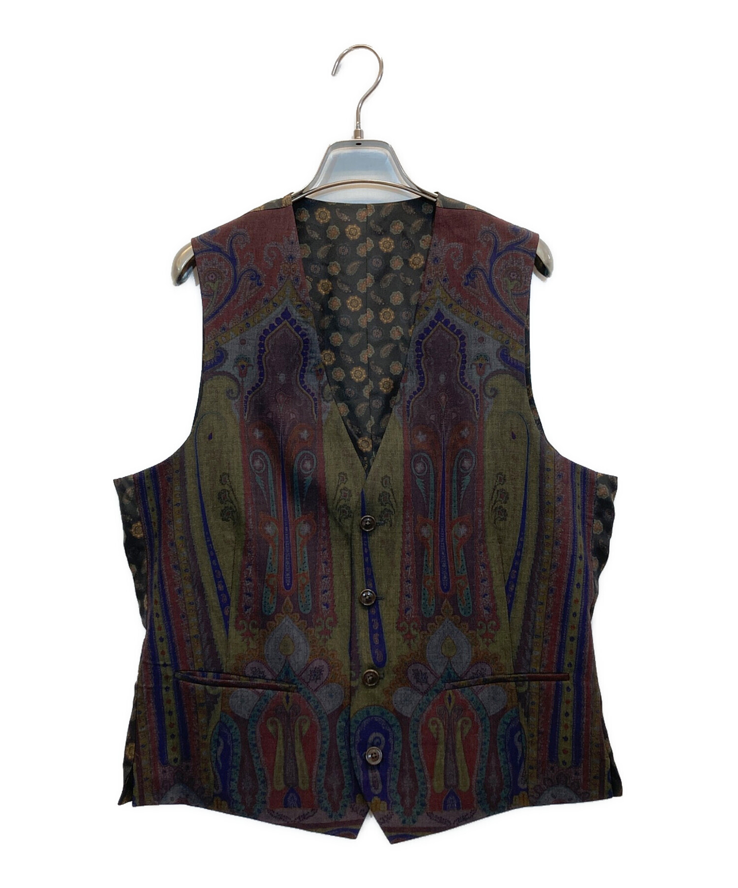 中古・古着通販】ETRO (エトロ) ペイズリー柄ベスト マルチカラー 