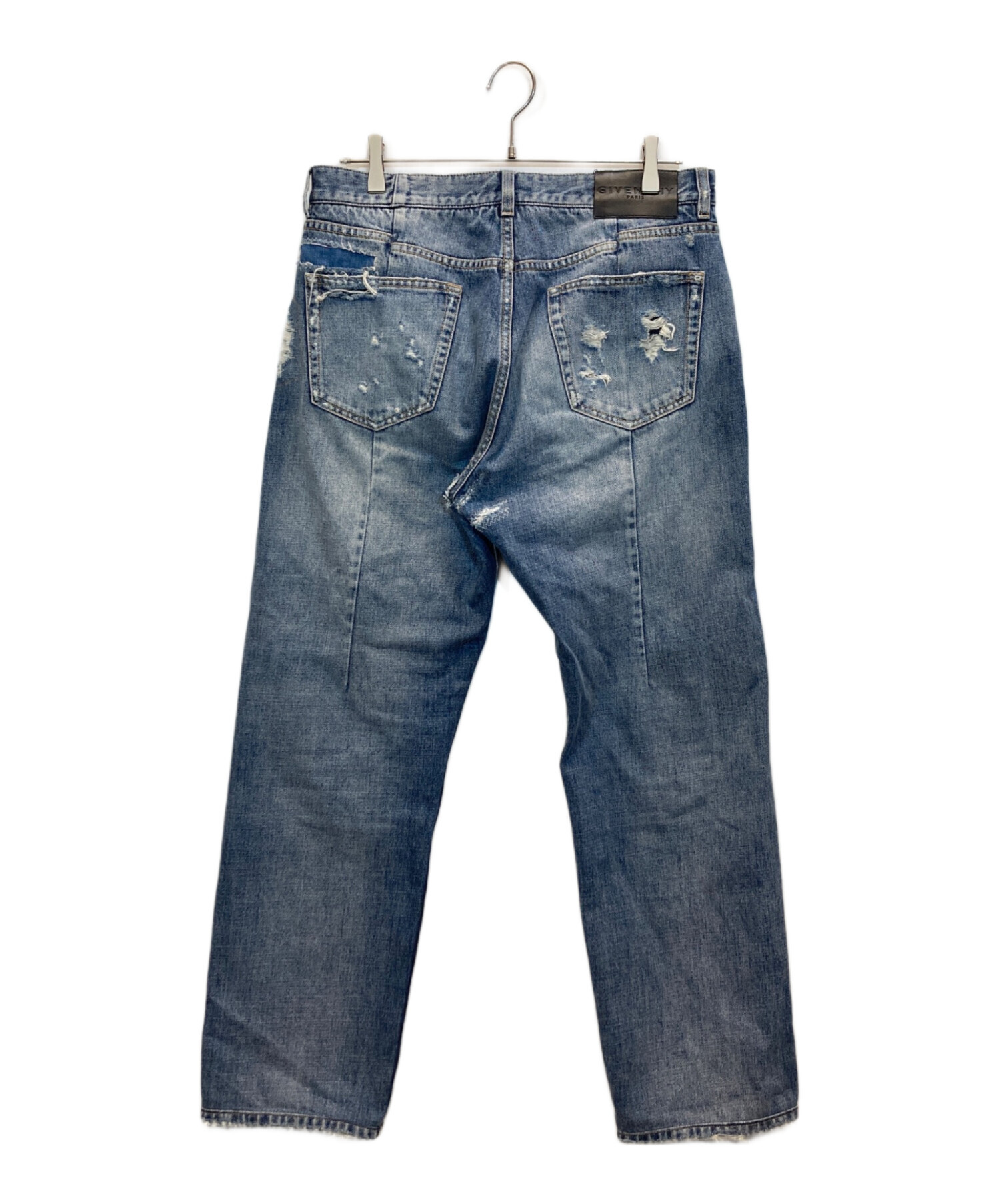 ジバンシー GIVENCHY ヴィンテージ ダメージ加工 デニム オーバーオール 中古・古着通販】GIVENCHY (ジバンシィ) ダメージ加工デニムパンツ