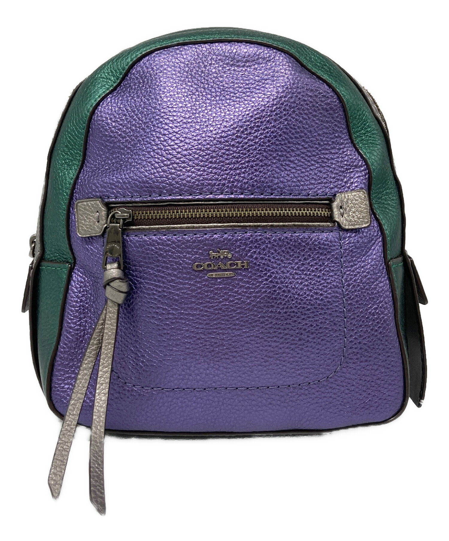 中古・古着通販】COACH (コーチ) メタリックリュック マルチカラー 
