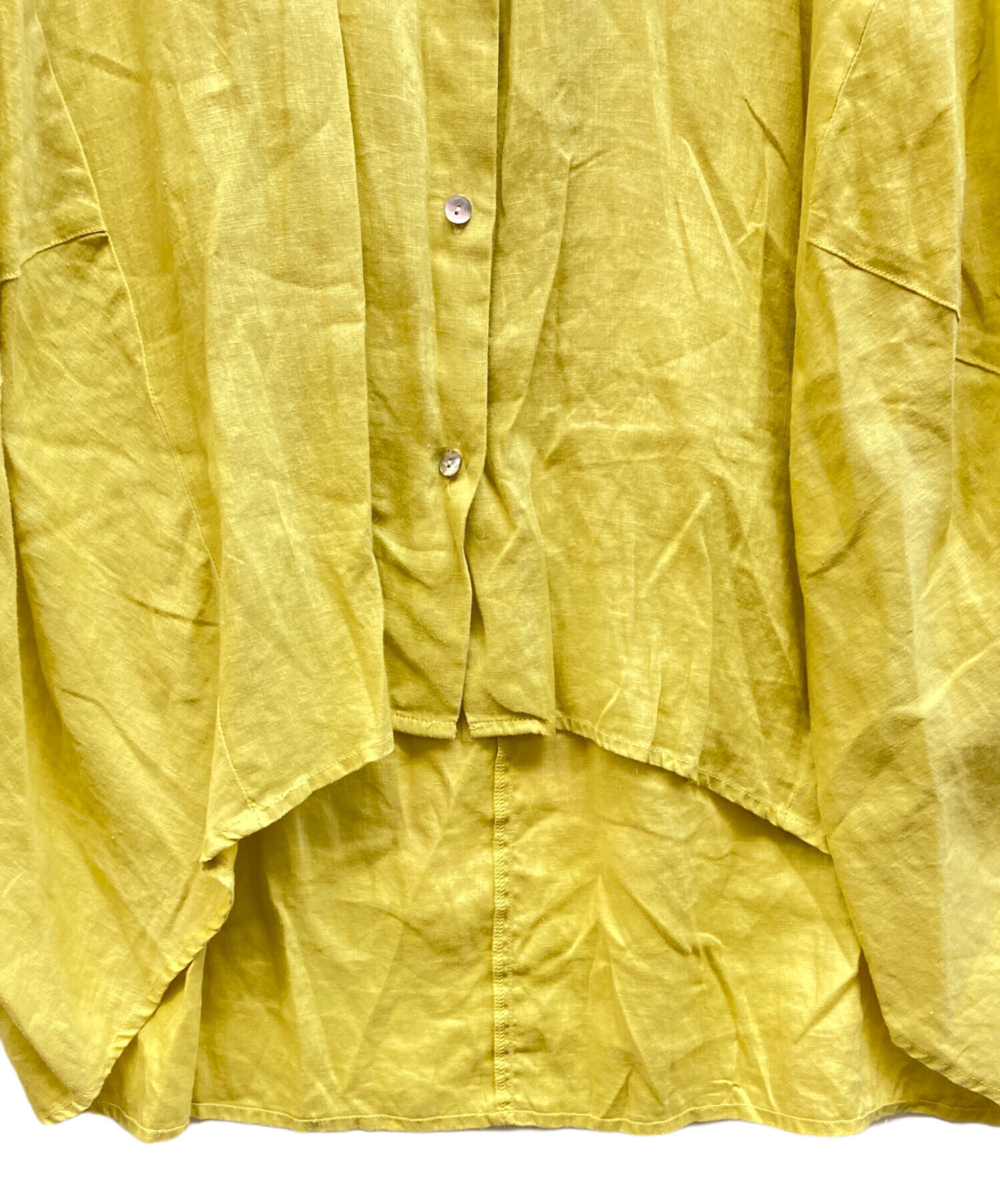 中古・古着通販】BEARDSLEY (ビアズリー) リネンシャツワンピース